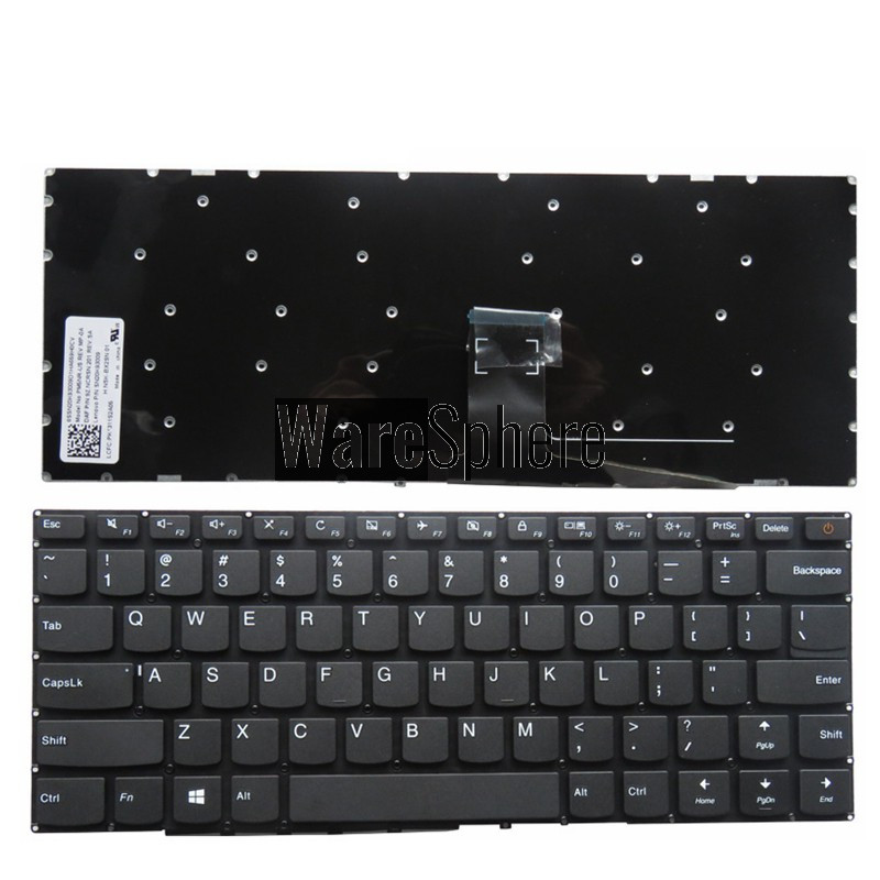 US Laptop keyboard for Lenovo Ideadpad 110-14 110-14AST 110-14IBR 110-14ISK NO frame 