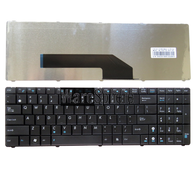 NEW English US laptop Keyboard for ASUS F52 F52A F52 F52Q F90 F90SV K50 K50AB K50 K50AD black 
