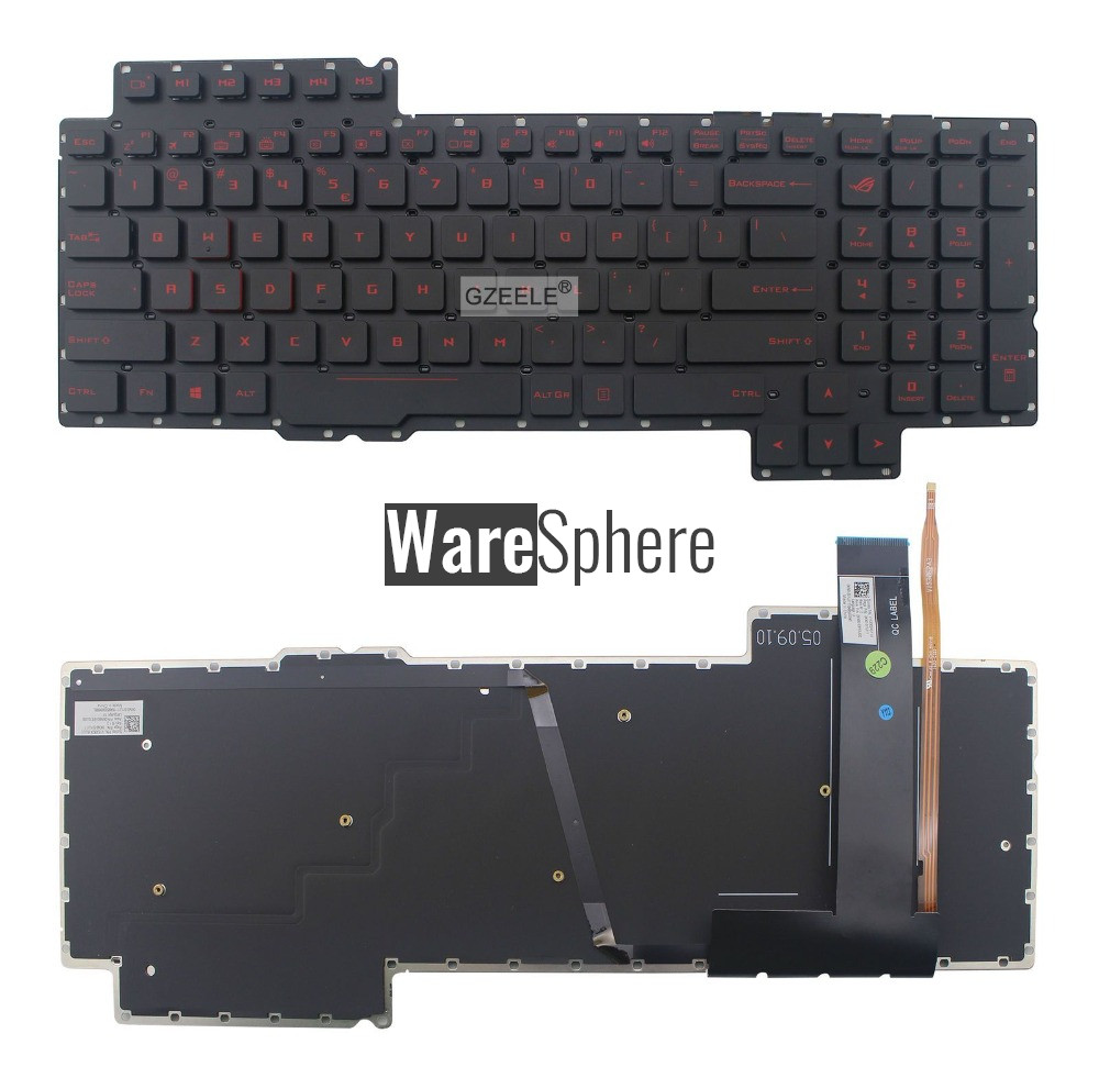 US English Backlit Keyboard for ASUS ROG G752 G752V G752VL G752VM G752VS G752VT G752VY V153062AS1-US 0KN0-SI1US11