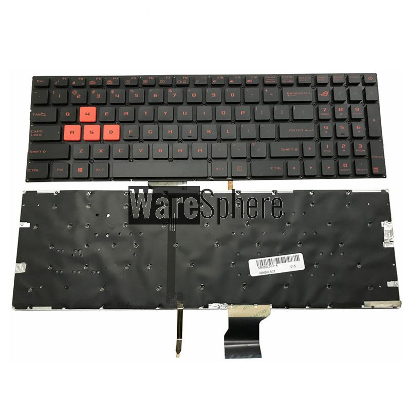 US laptop backlit Keyboard for ASUS GL502 GL502V GL502VT GL502VS GL502VM GL502VY US BACKLIT Standard English Layout 