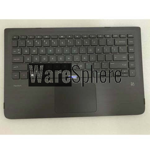 Top Cover Upper Case for HP Pavilion X360 13-S Palmrest With Keyboard 809829-001 Black