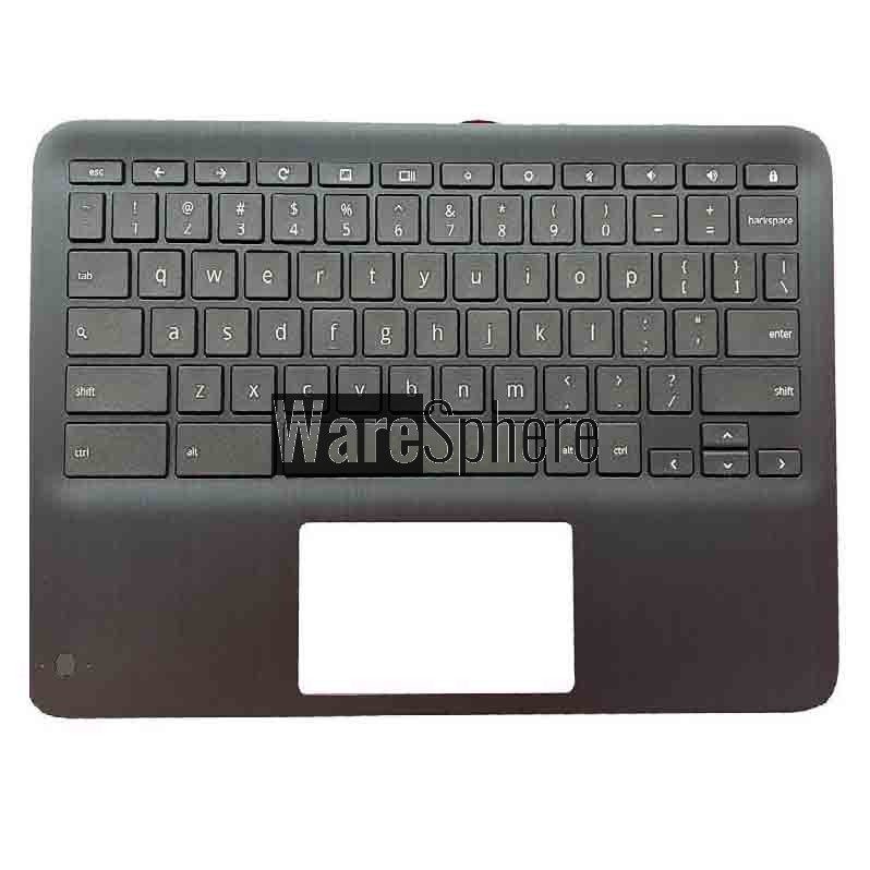 Laptop Top Upper Cover Case Palmrest with keyboard Assembly For HP 11 x360 G3 EE Chromebook (Non-WFC) L92215-001