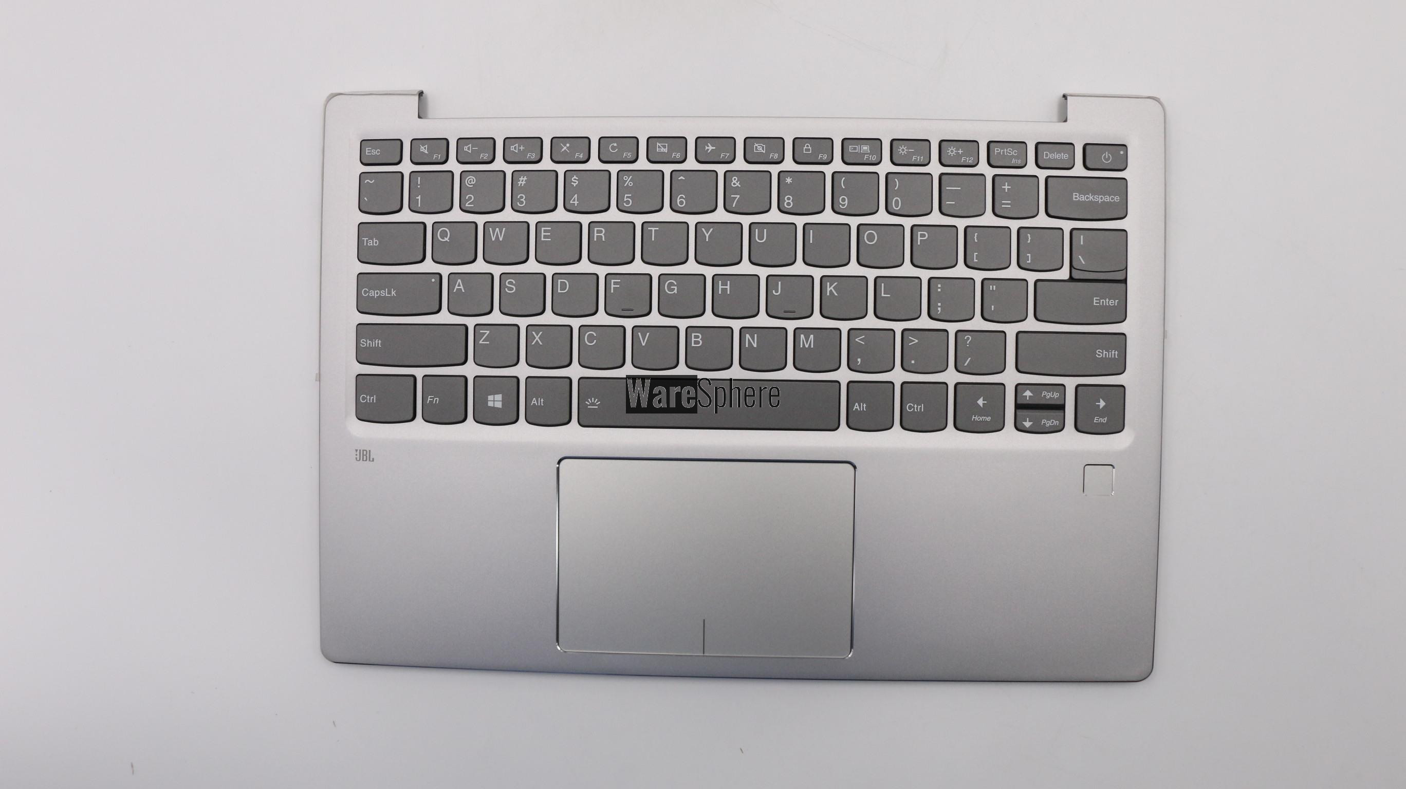 Top Cover Upper Case for Lenovo ideapad 720S-13IKB Palmrest with keyboard Touchpad 5CB0P19121 Silver