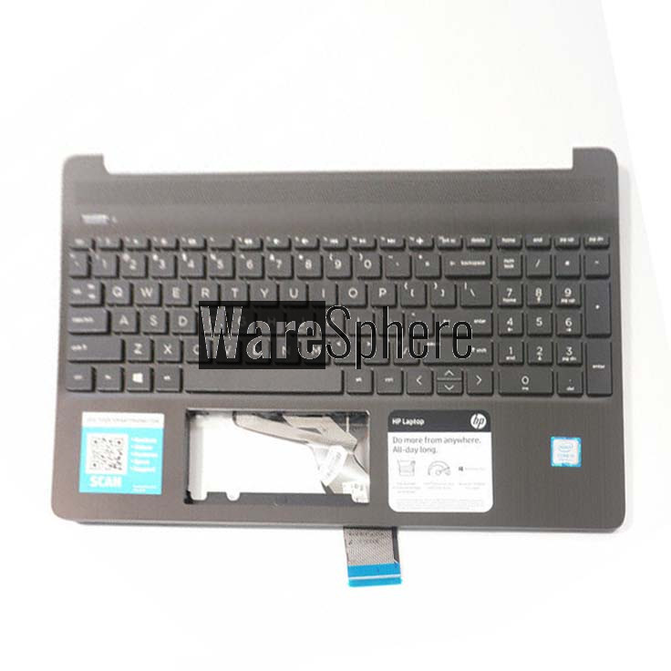Top Cover Upper Case for Hp  15-DY Palmrest With Keyboard L63576-001 Black