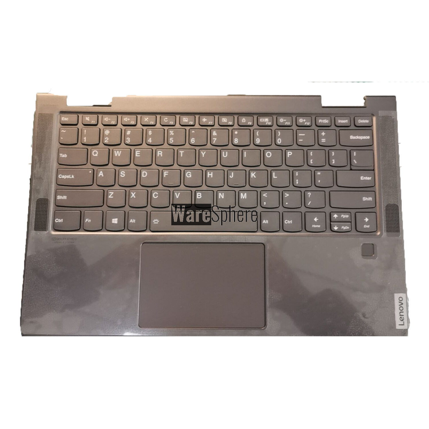 Top Cover Upper Case for Lenovo Yoga C740-14 Palmrest with Backlit Keyboard Gray