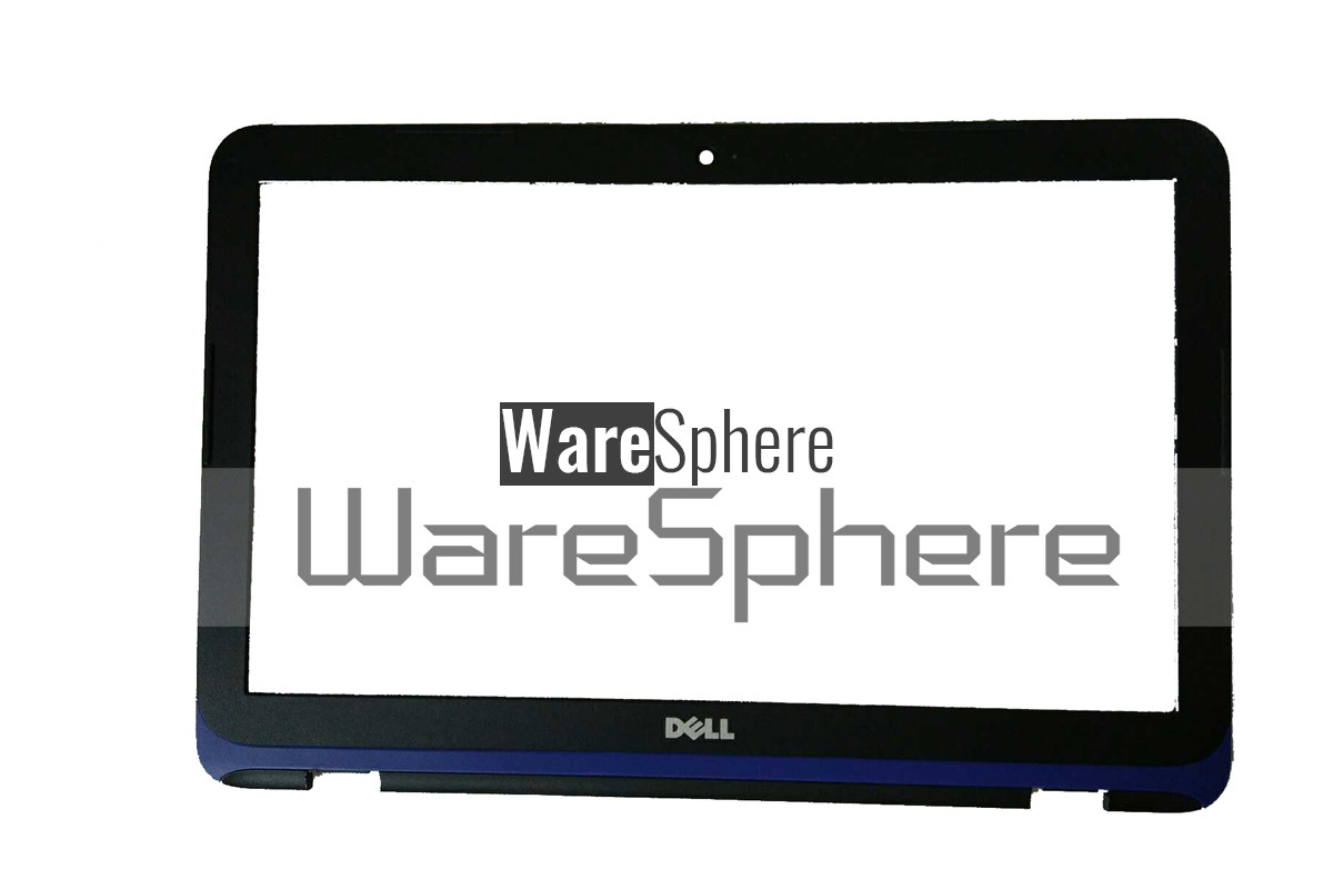 LCD Front Bezel w/ Webcam Port 11.6" for Dell Inspiron 11 (3162 / 3164) 7H0YC Black - Blue Trim