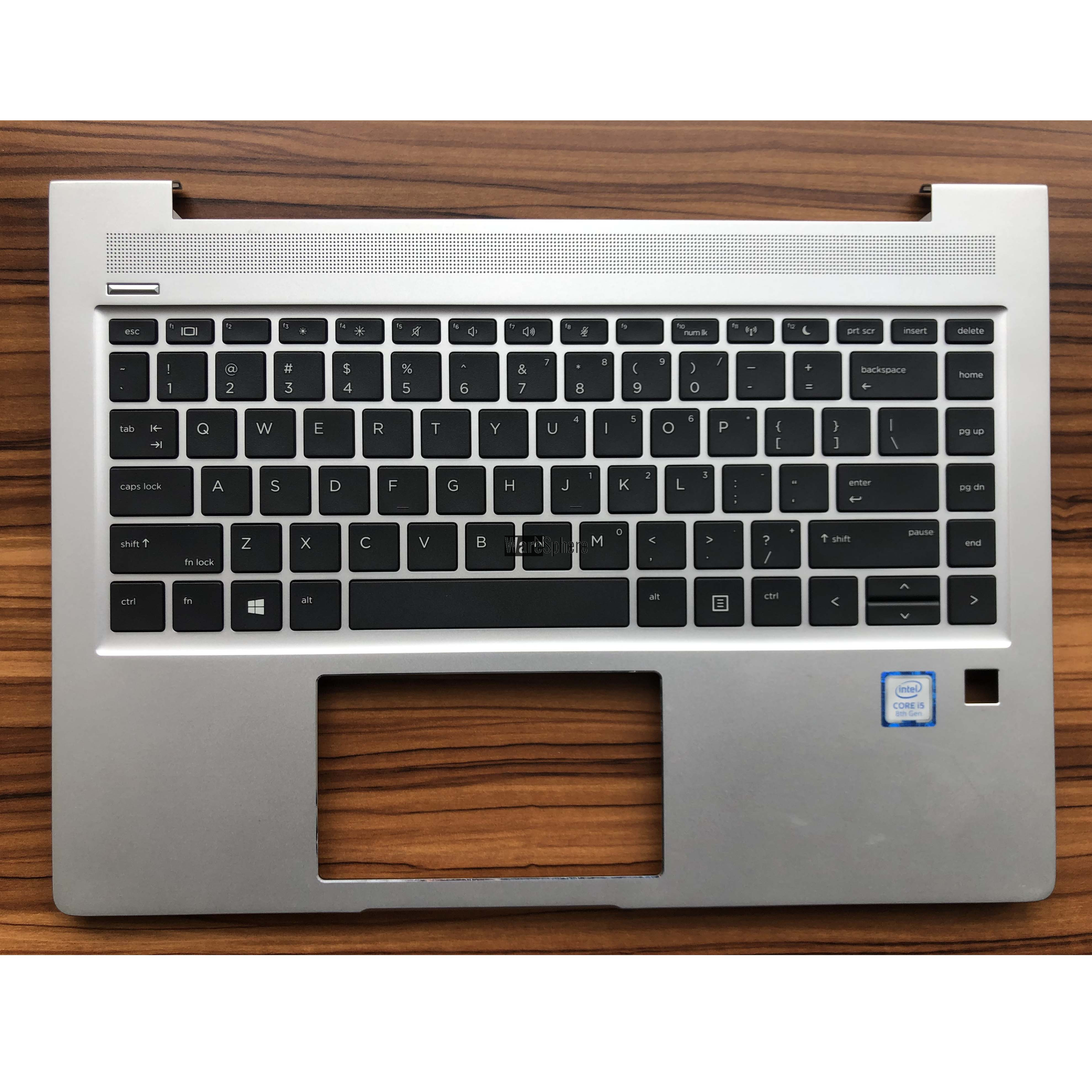 Top Cover Upper Case for HP Probook 440 445 G6 with nonbacklit Keyboard US L44589-001 Sliver