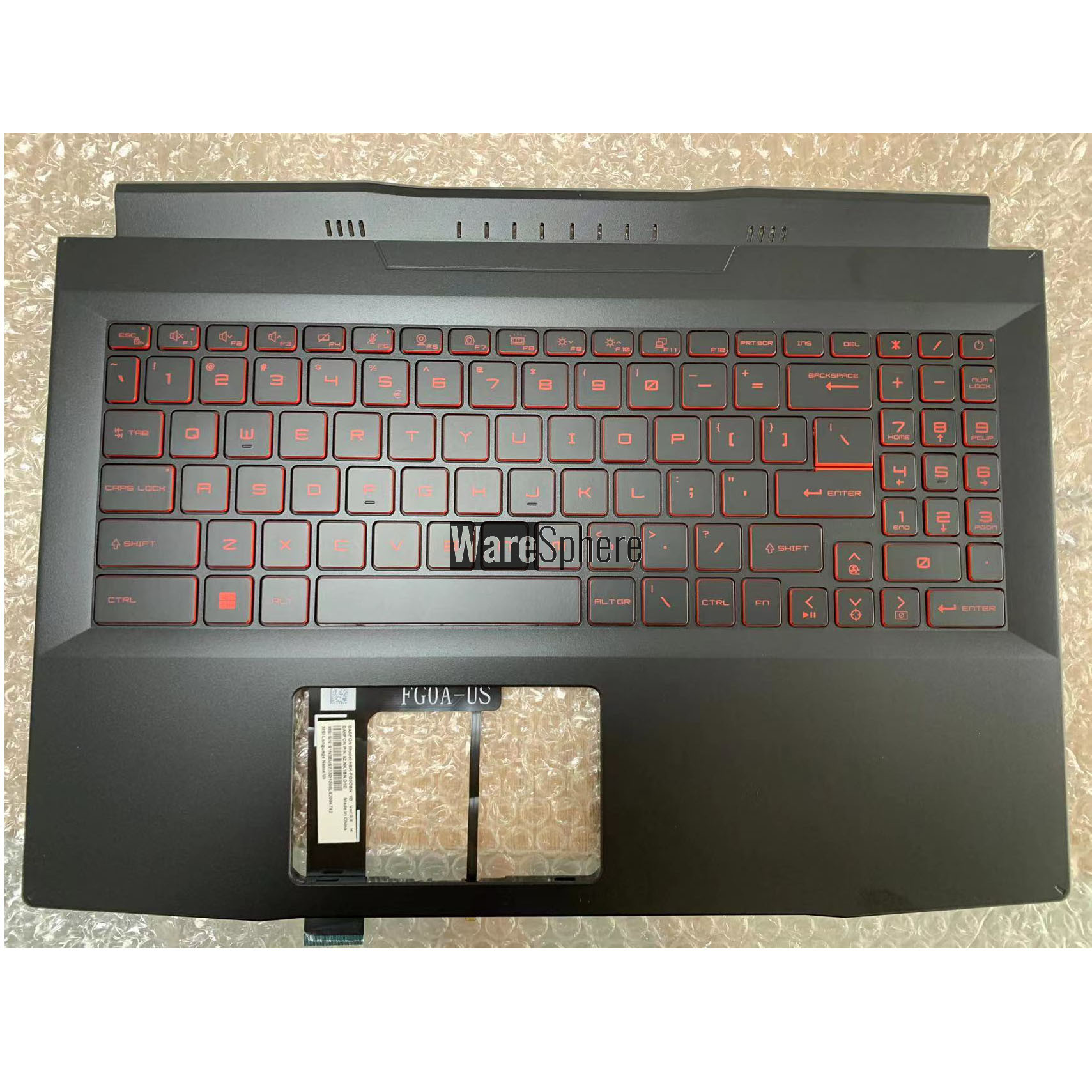 Top Cover Upper Case for MSI MS-1581 1582 GF66 With Keyboard Without Touchpad Black