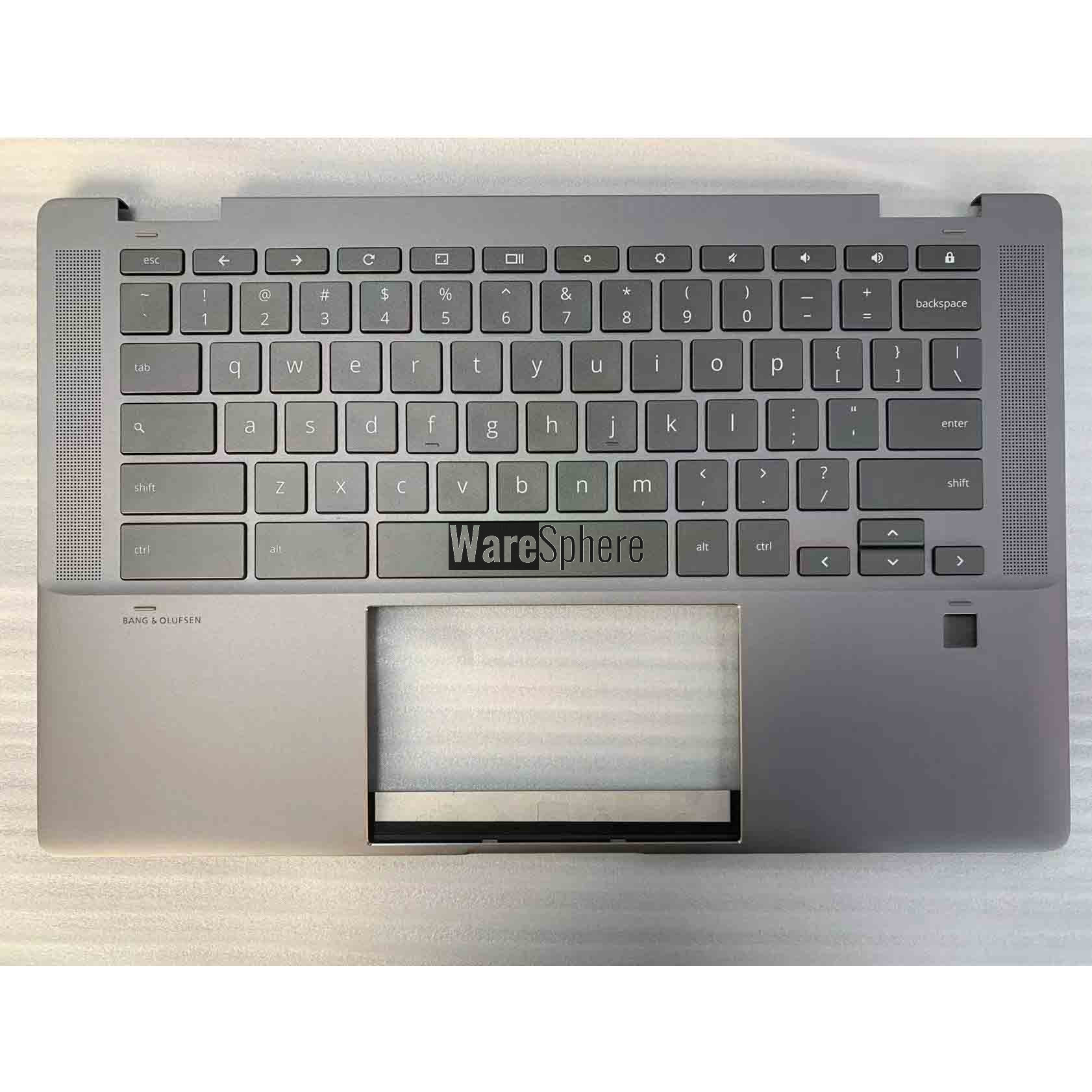 Top Cover Upper Case for HP Chromebook 14C-CC M47324-001 4600MU0K0001 with BL Keyboard Grey
