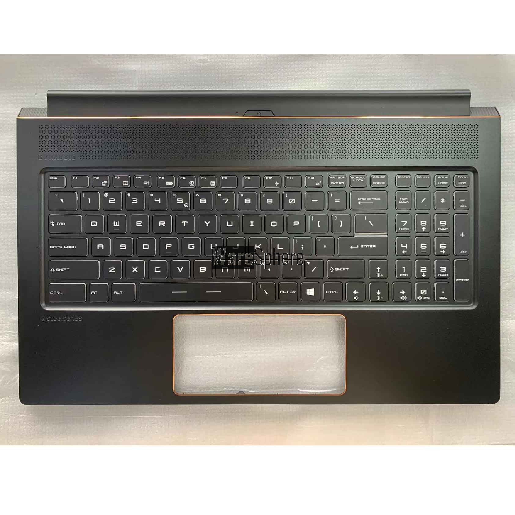 Top Cover Upper Case for MSI GS75 17G1 With RGB Backlit Keyboard 7G1C212 Black