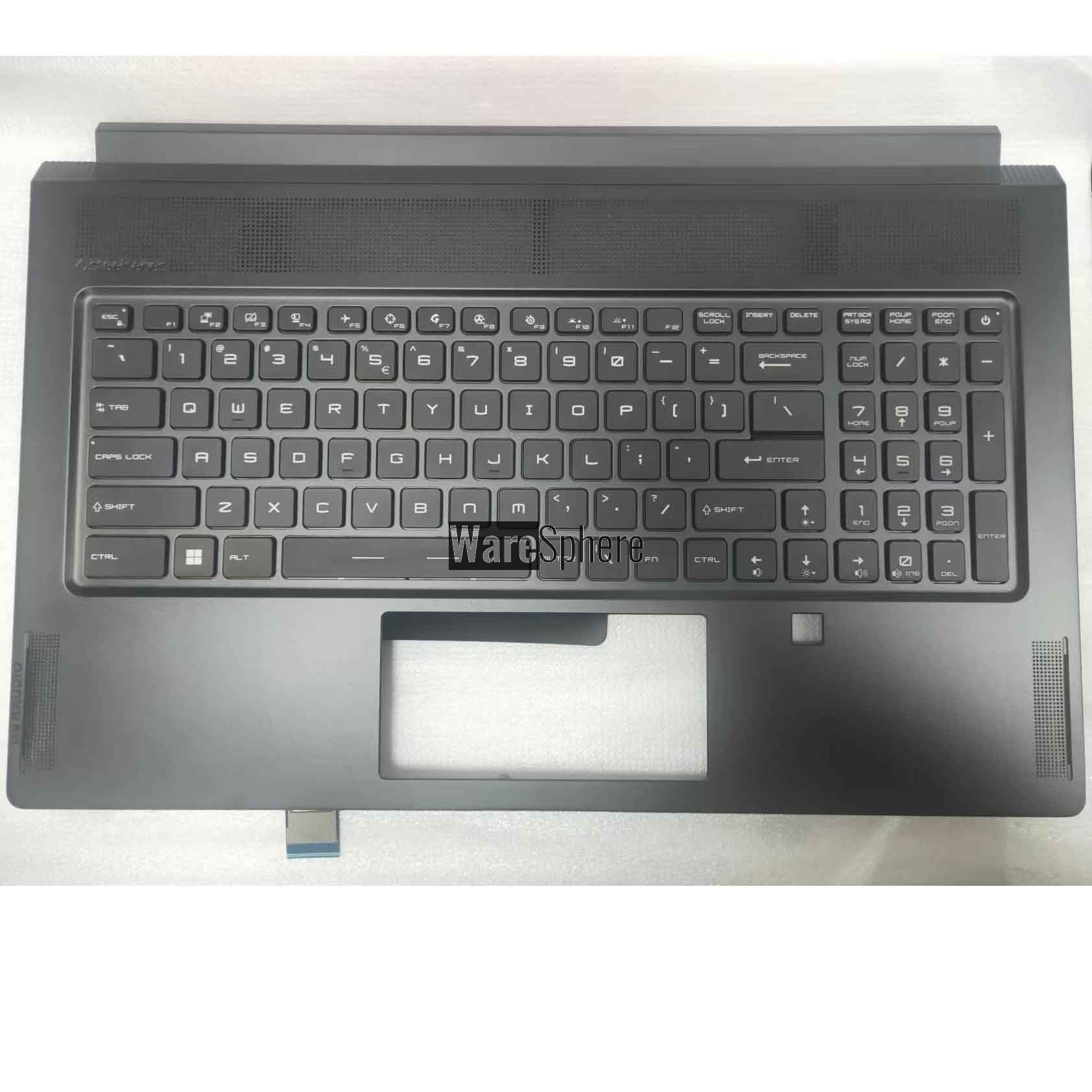 Top Cover Upper Case for MSI GS76 With RGB Colorful KB With Fingerprint hole
