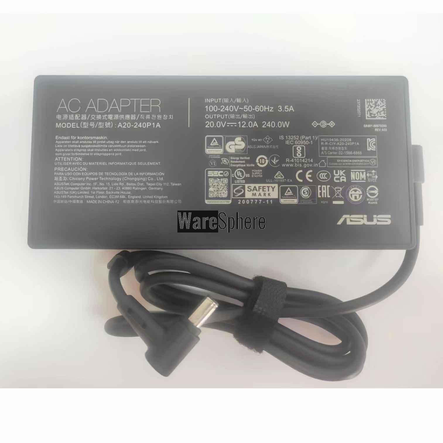 240W 20V 12A  AC Adapter for ADP-240EB A20-240P1A