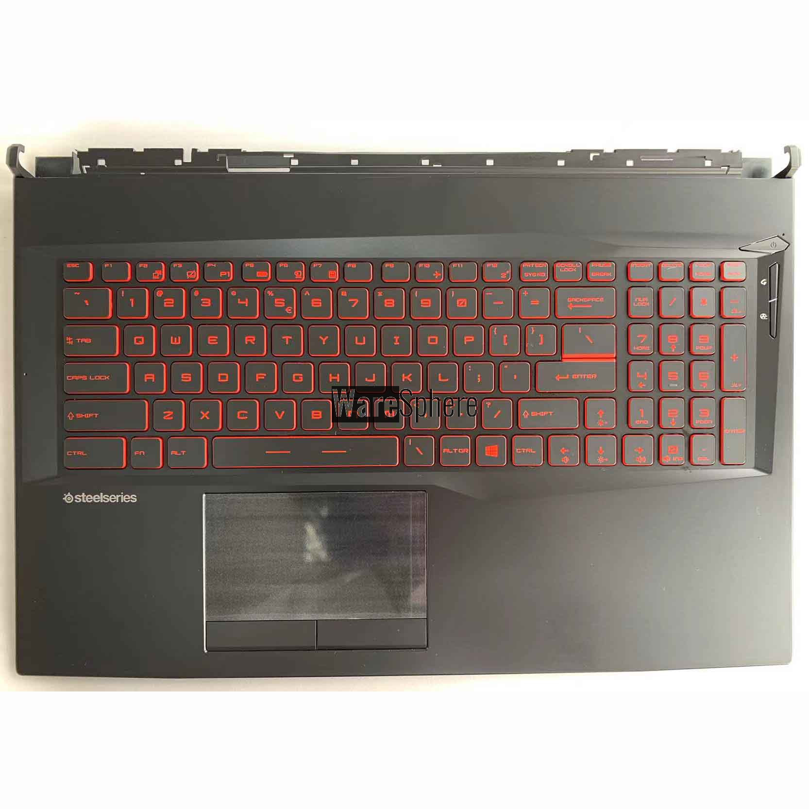 Top Cover Upper Case for MSI GL75 With Red words Backlit Keyboard 307-7E4C212-TA2 Black