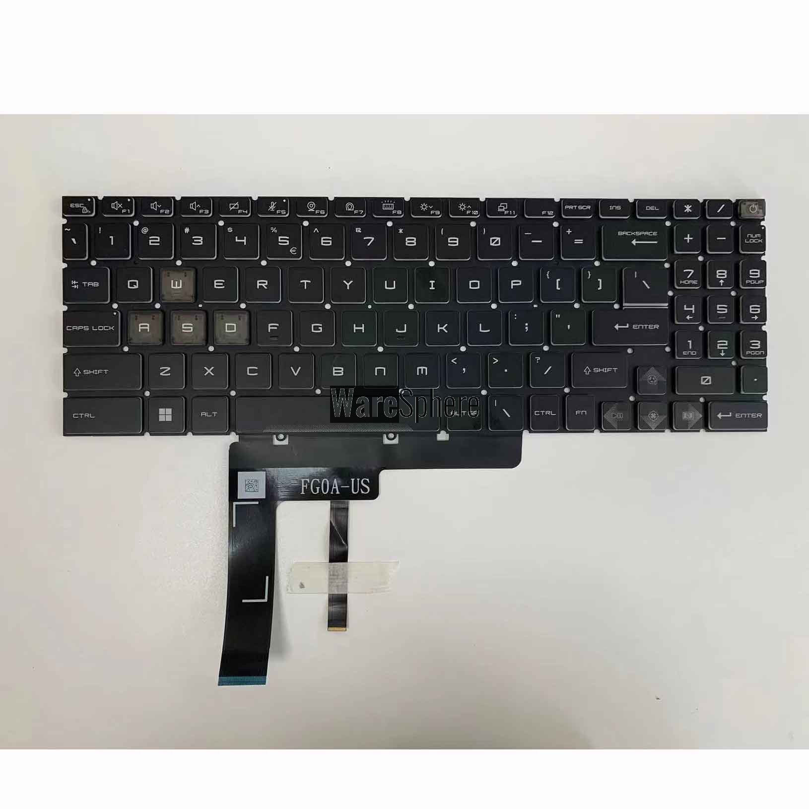 Laptop US RGB Backlit Keyboard for MSI Katana15 