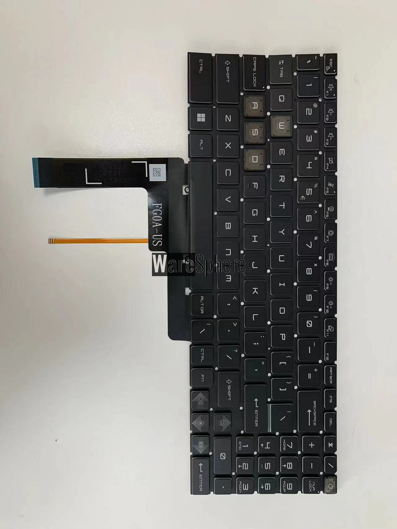 Laptop US Backlit Keyboard for MSI Katana15 