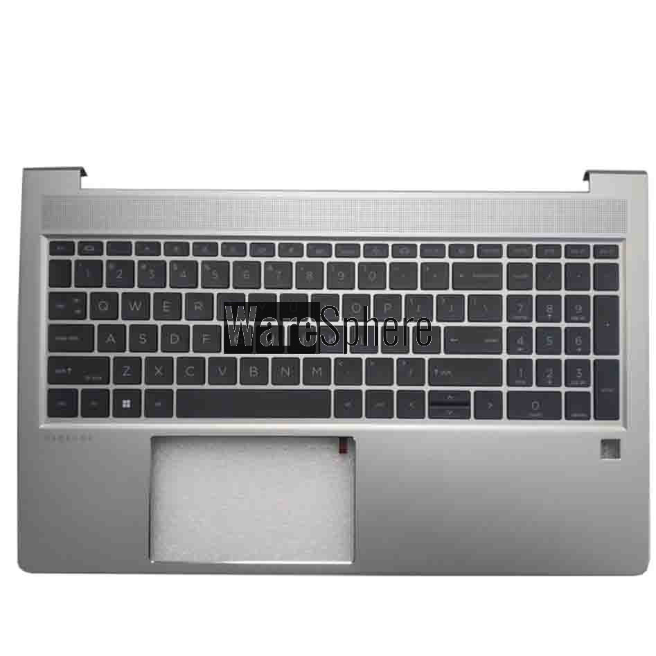 Top Cover Upper Case for HP Probook 655 650 G8 With US Backlit KB With Finger Hole Silver