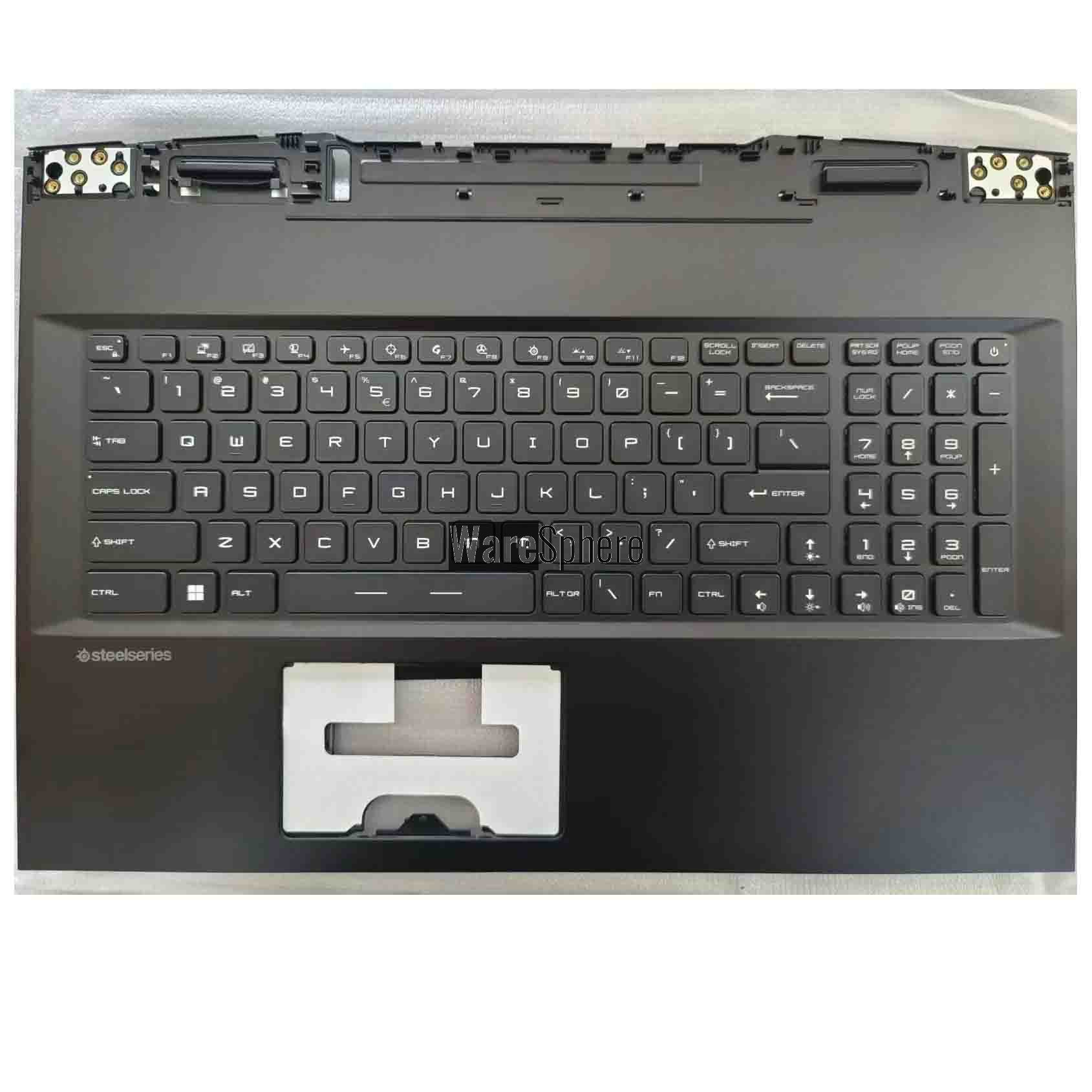 Top Cover Upper Case for MSI GE76 With RGB Backlit Keyboard 3077K1C413Y312 Black