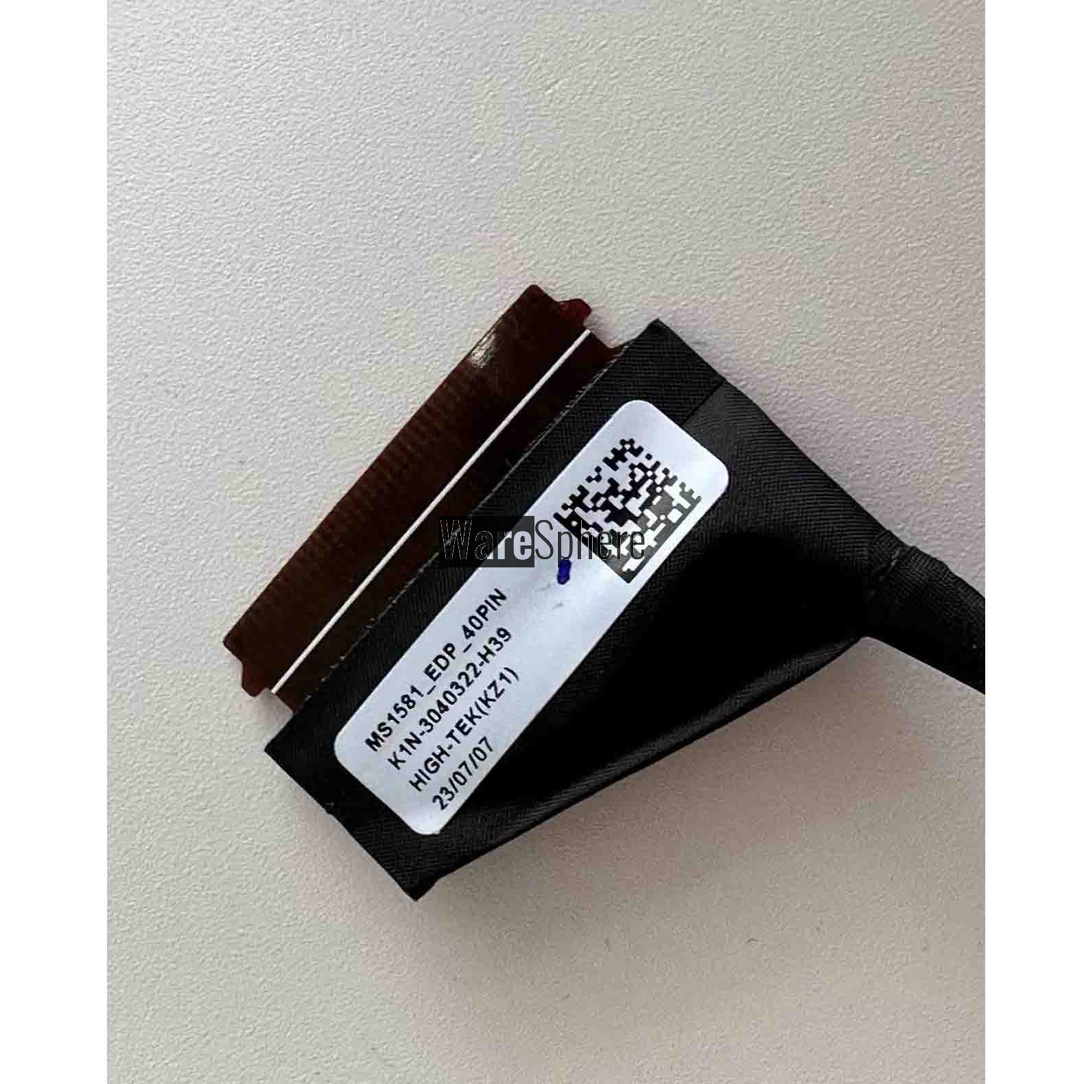 LCD Cable for MSI GF66 GL66 MS-1581 40PIN K1N-3040322-H39 