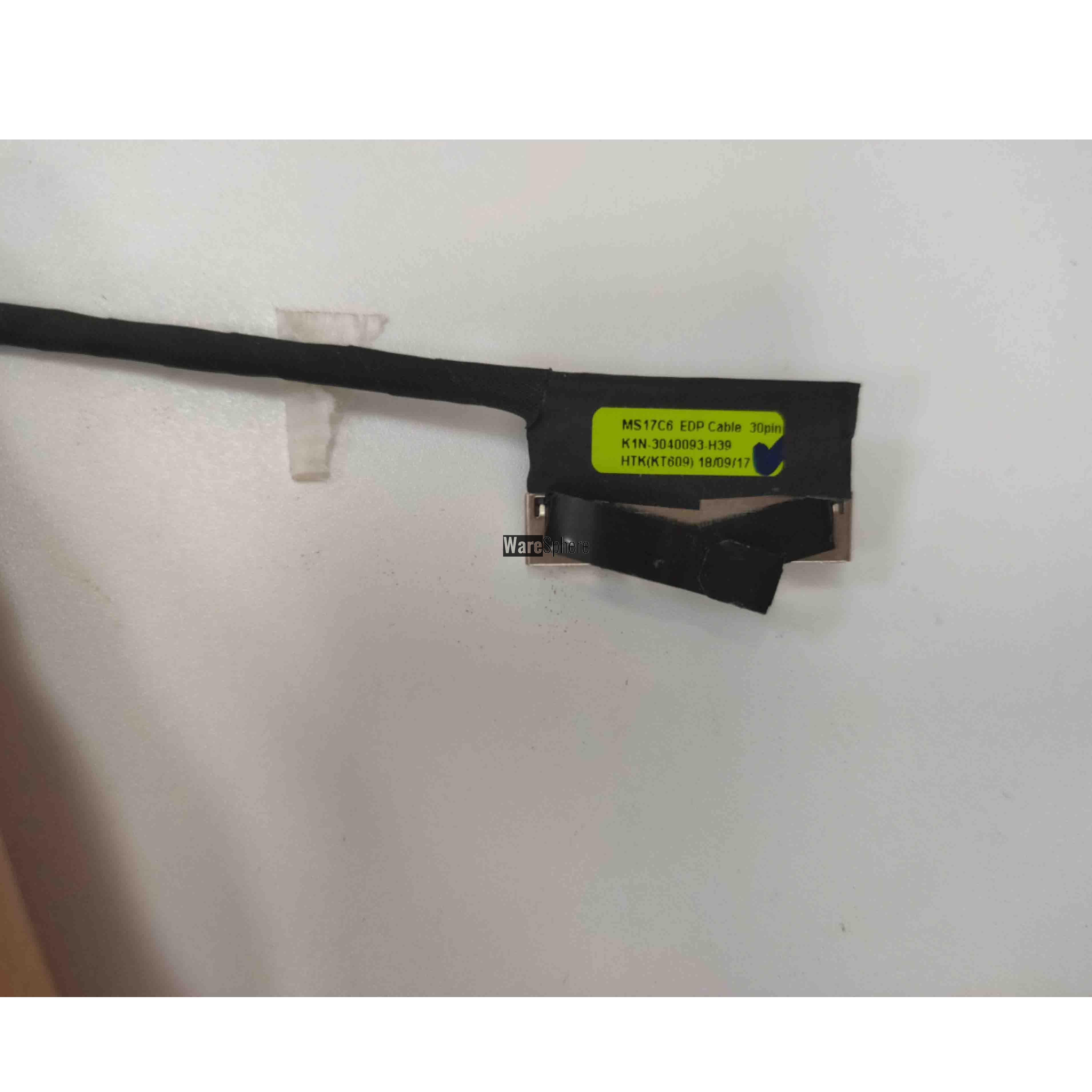 LCD Cable for MSI MS-17C6 K1N-3040093-H39 30Pin 