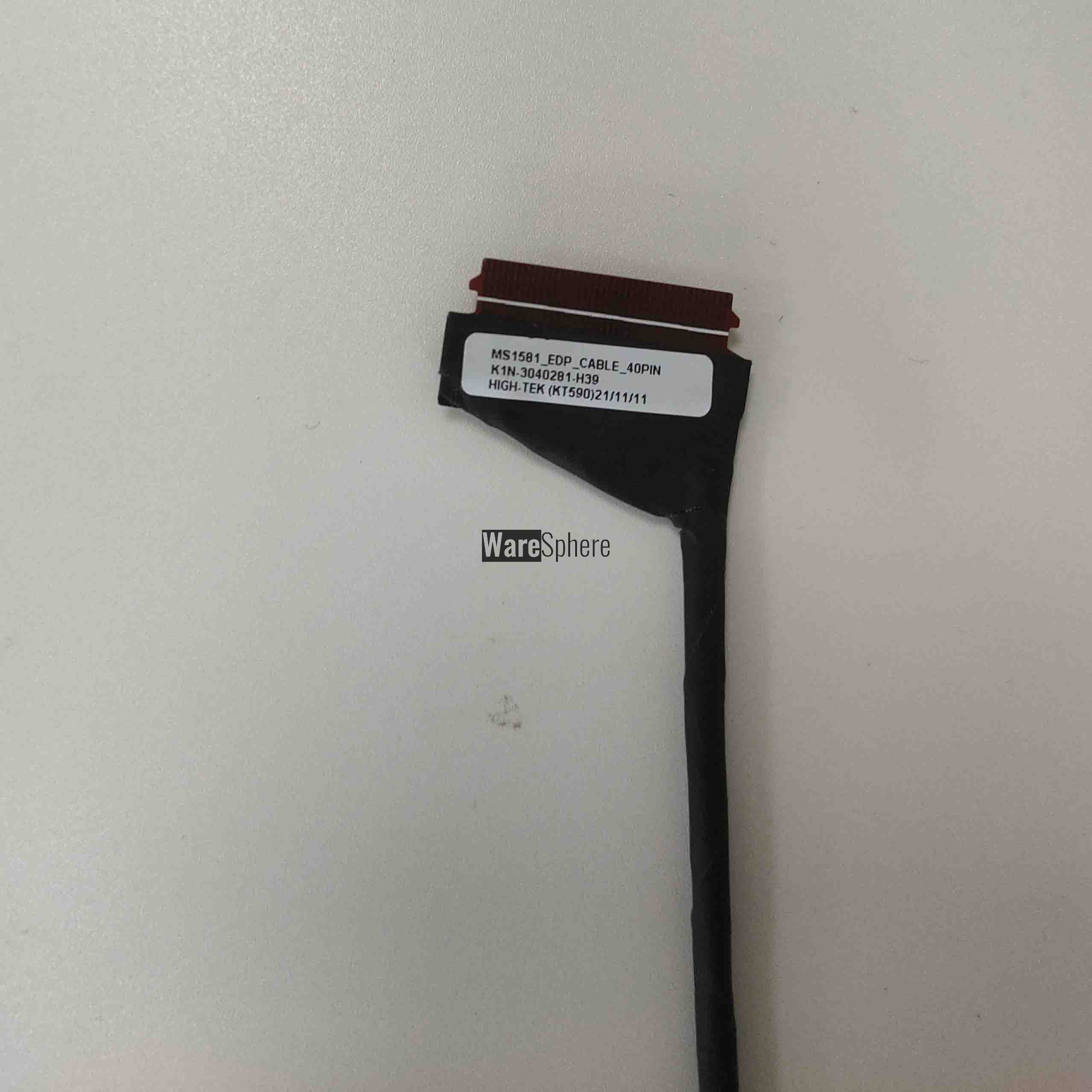 LCD Cable for MSI MS-1581 K1N-3040281-H39