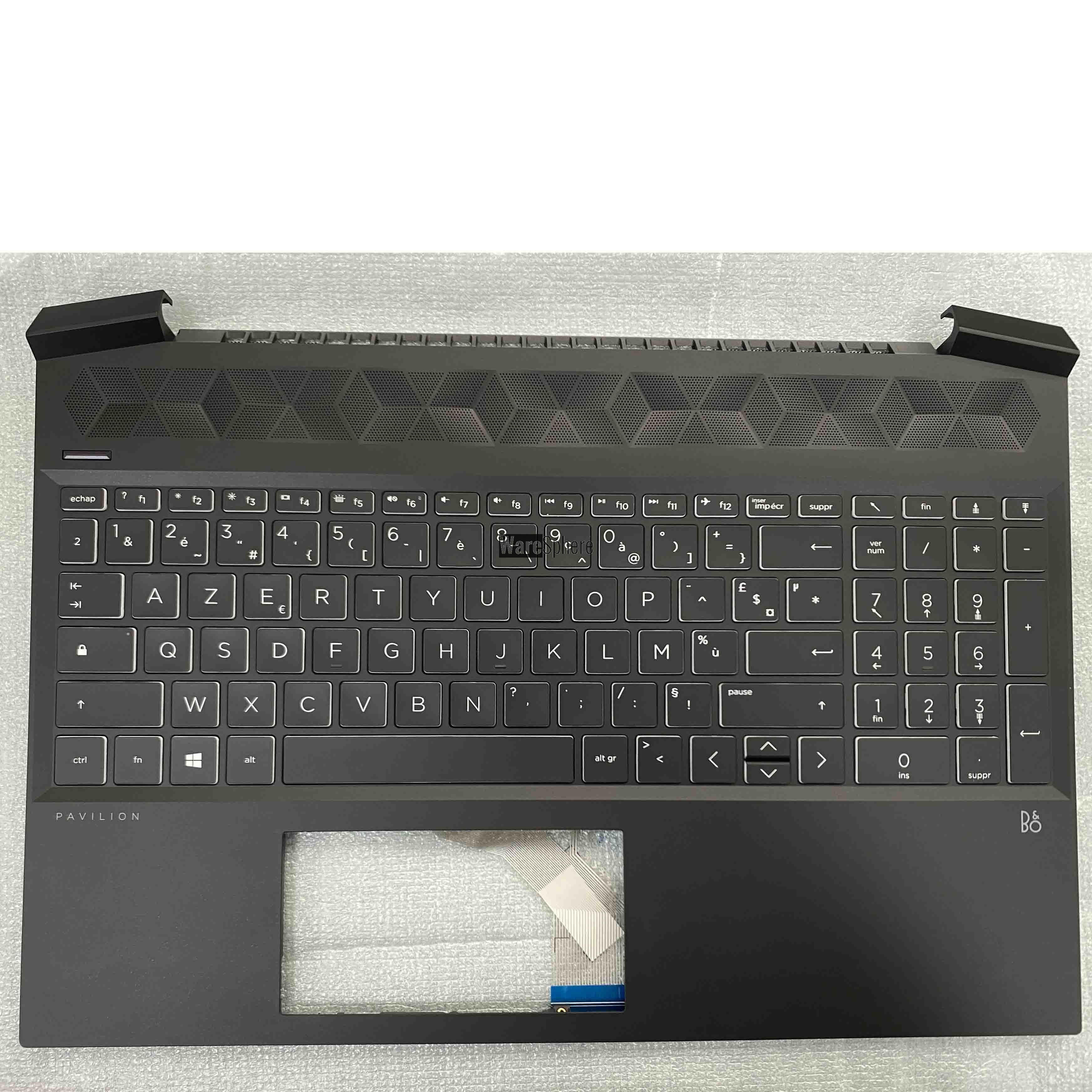 Top Cover Upper Case Palmrest with US backlit keyboard for HP Pavilion 15-EC L72598-051 46G3HTATP00 Black