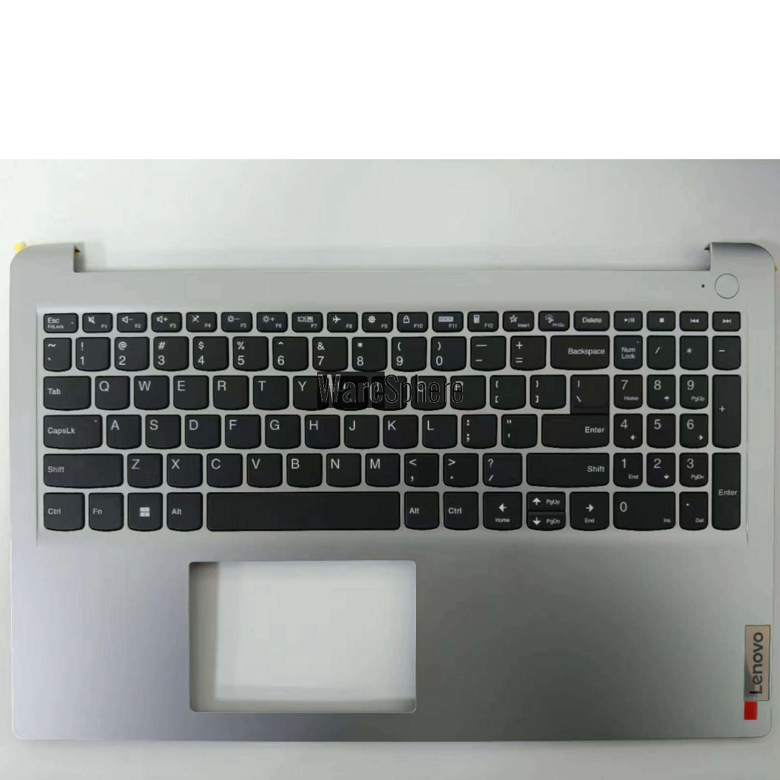 Top Cover Upper Case Palmrest with US keyboard for Lenovo IdeaPad 1-15ADA7 5CB1F36624  Silver