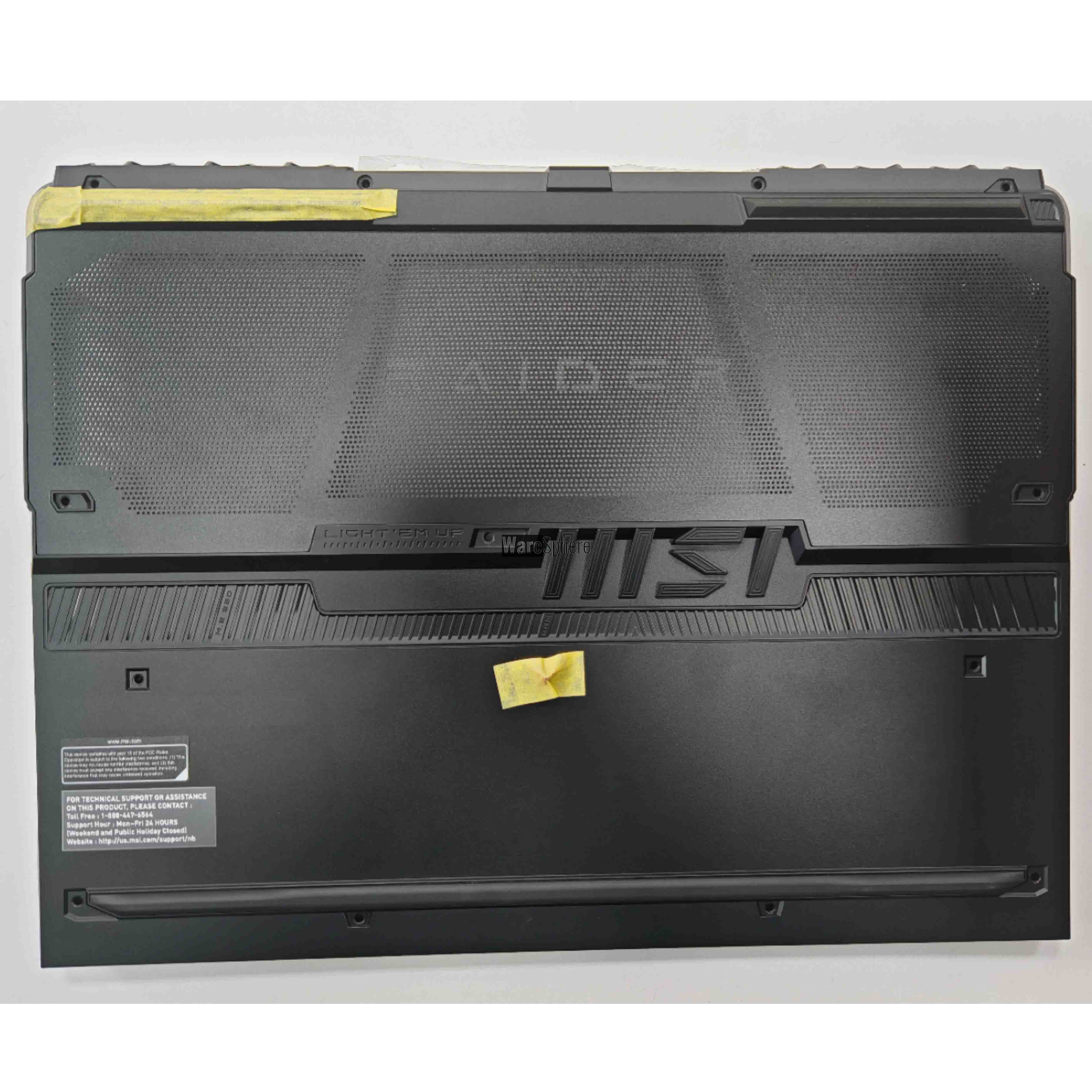 Bottom Base Cover for For MSI GE68 MS-15M1 307-5M1D214 Black