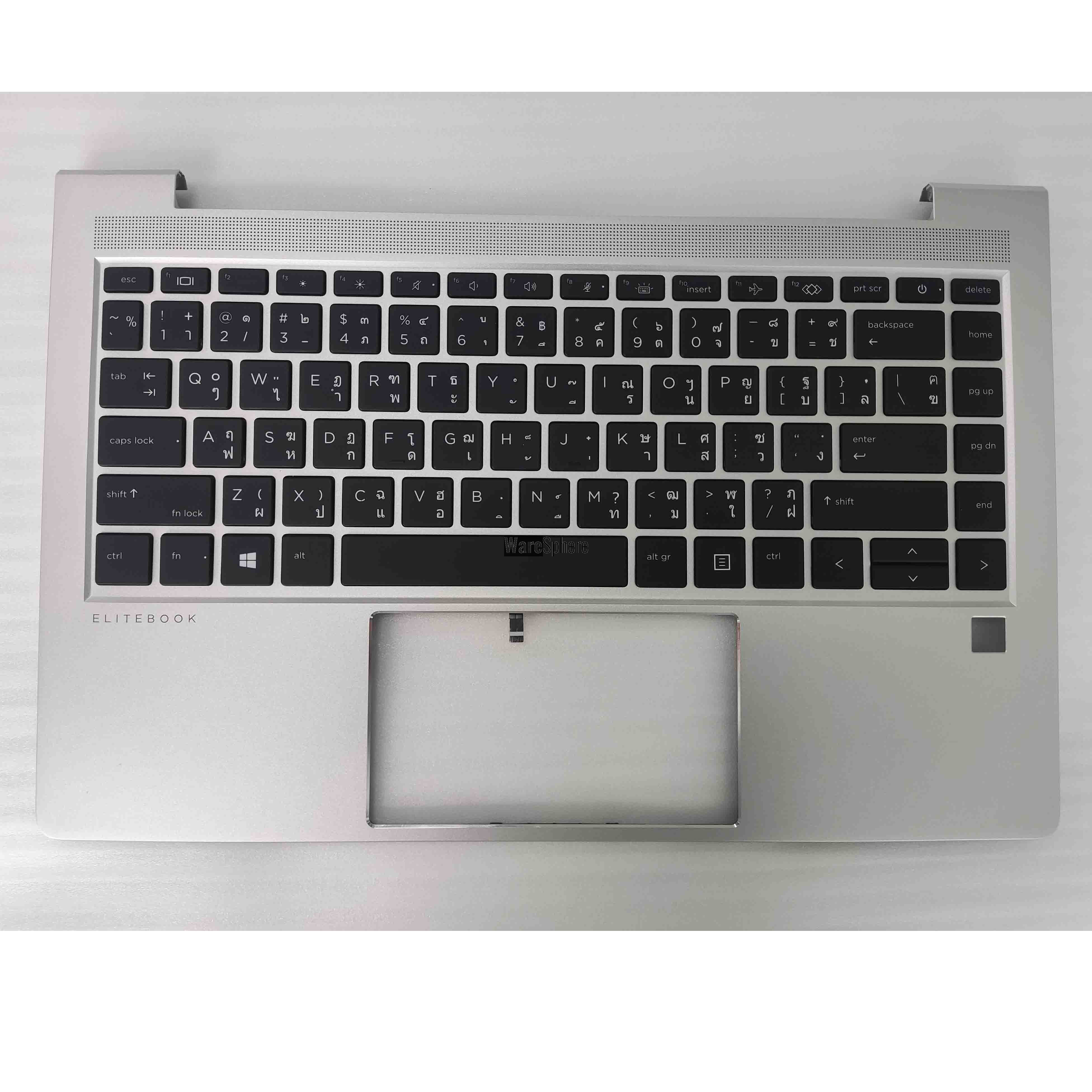Top Cover Upper Case Palmrest For HP Elitebook 640 G9 With Thai Backlit Keyboard With SC And SIM Card Slot N17709-281 4BX8TTATPG0 Silver  