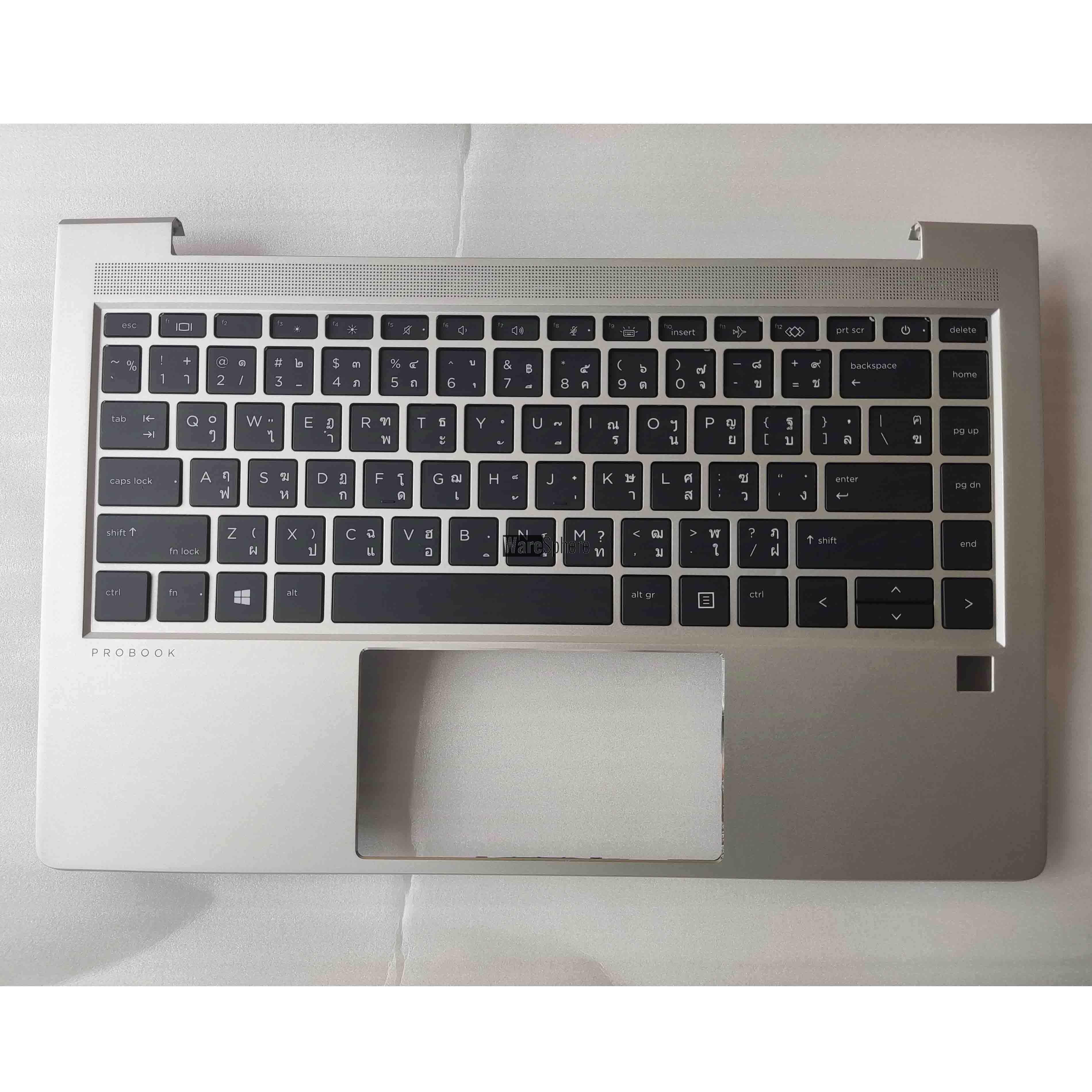 Top Cover Upper Case Palmrest For HP Probook 440 G8 With Thai Backlit Keyboard With SD No SC M23769-281 4BX8QTATPB0 Silver