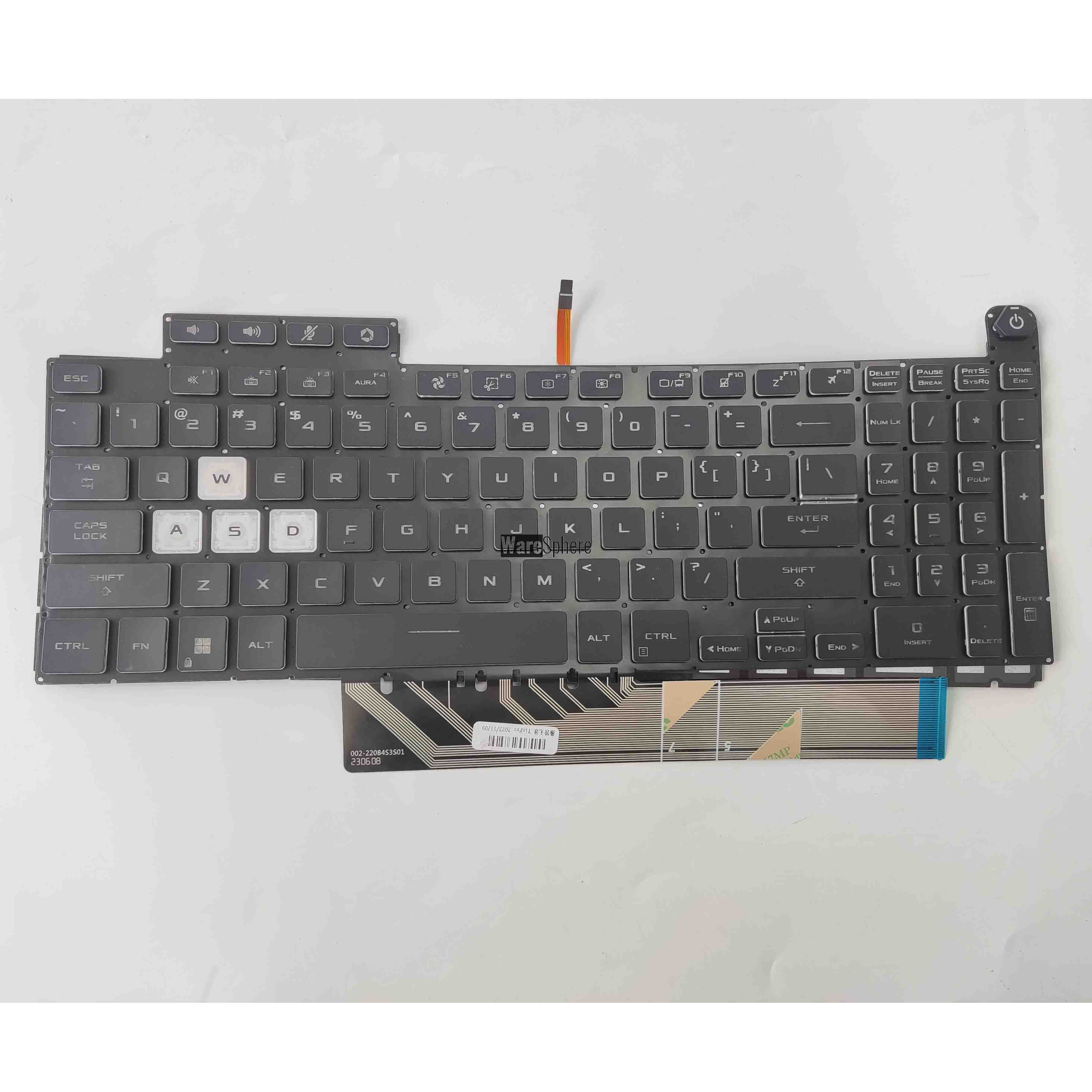 Keyboard for ASUS FX507Z FA507R FX507ZC FX707 FX517 FA707R AENJKU00010 Black