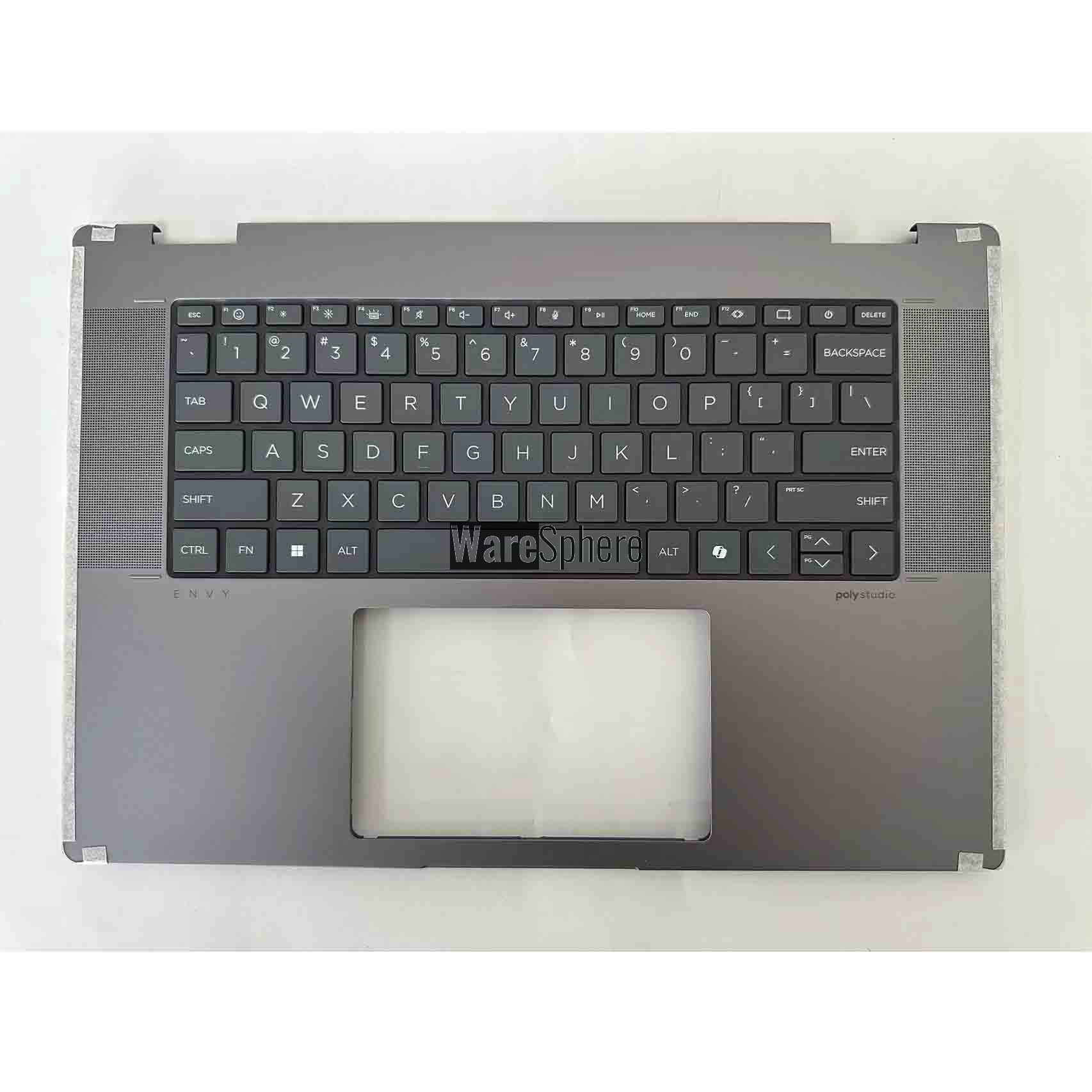  Top Cover Upper Case Palmrest for HP Envy X360 16-AD With Backlit Keyboard N93765-001 AM98K000811 Brown