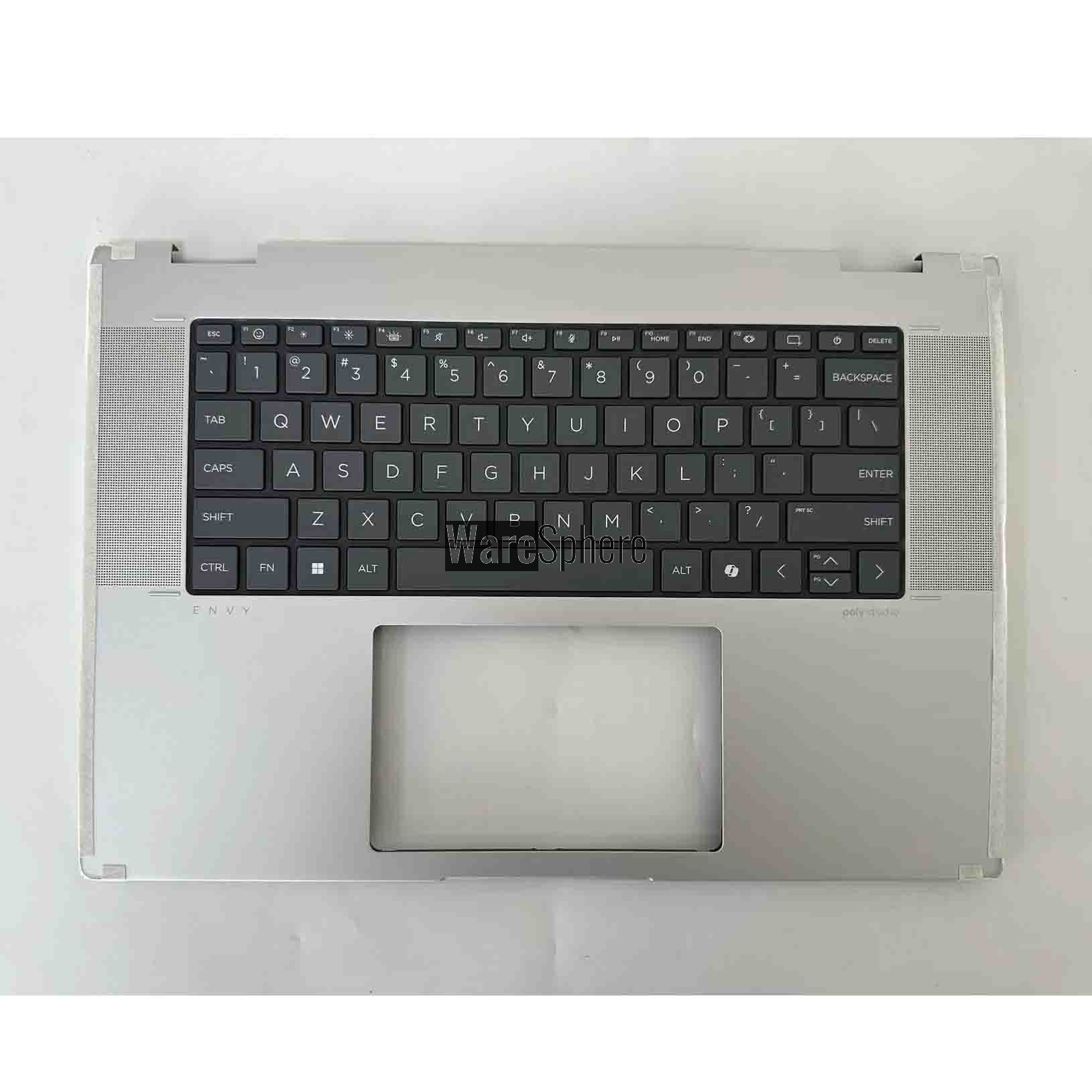  Top Cover Upper Case Palmrest for HP Envy X360 16-AC With Backlit Keyboard N86627-001  AM98K000801 Silver