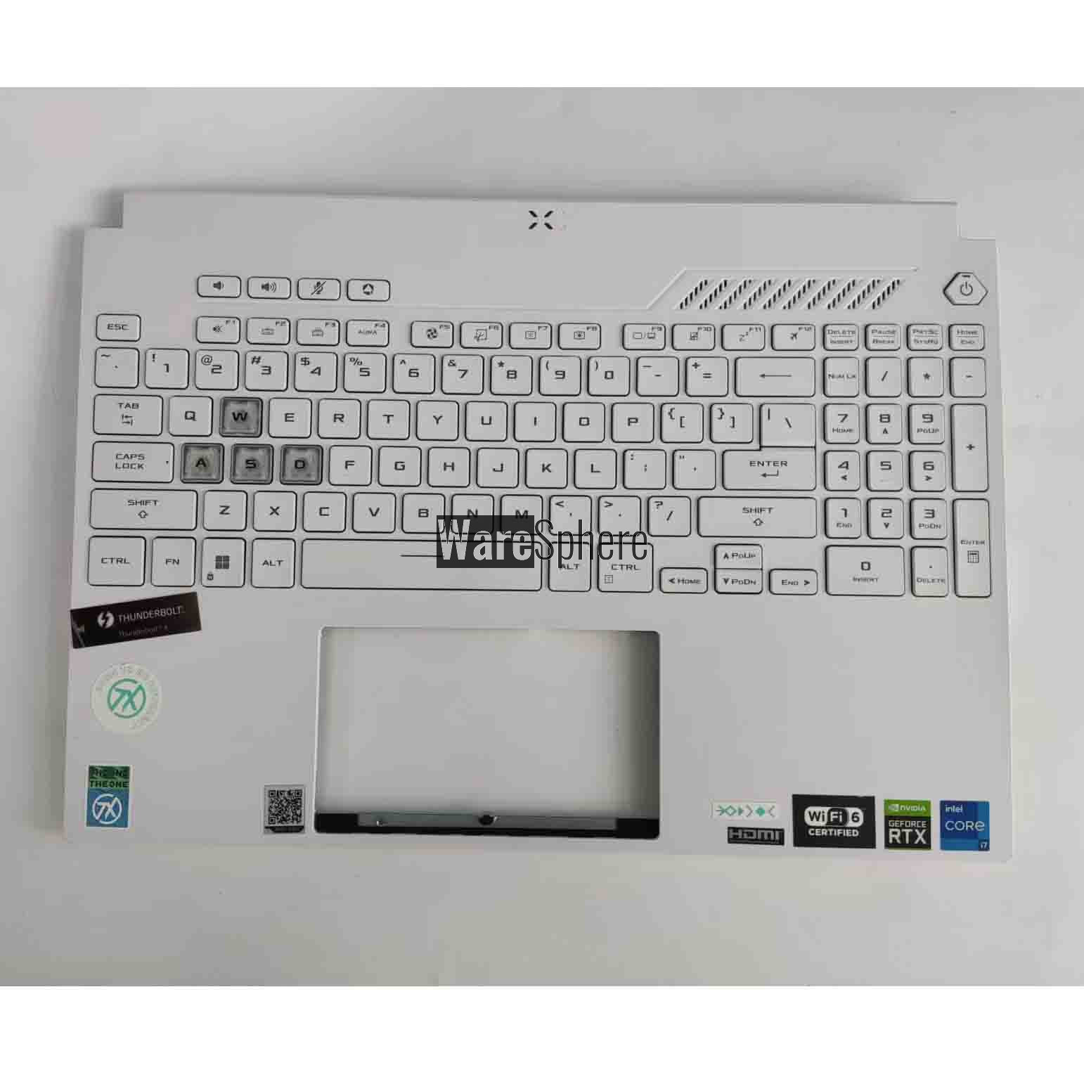  Top Cover Upper Case Palmrest for ASUS FX517 FA517 With Keyboard Single Air Outlet AENJKU00020 White
