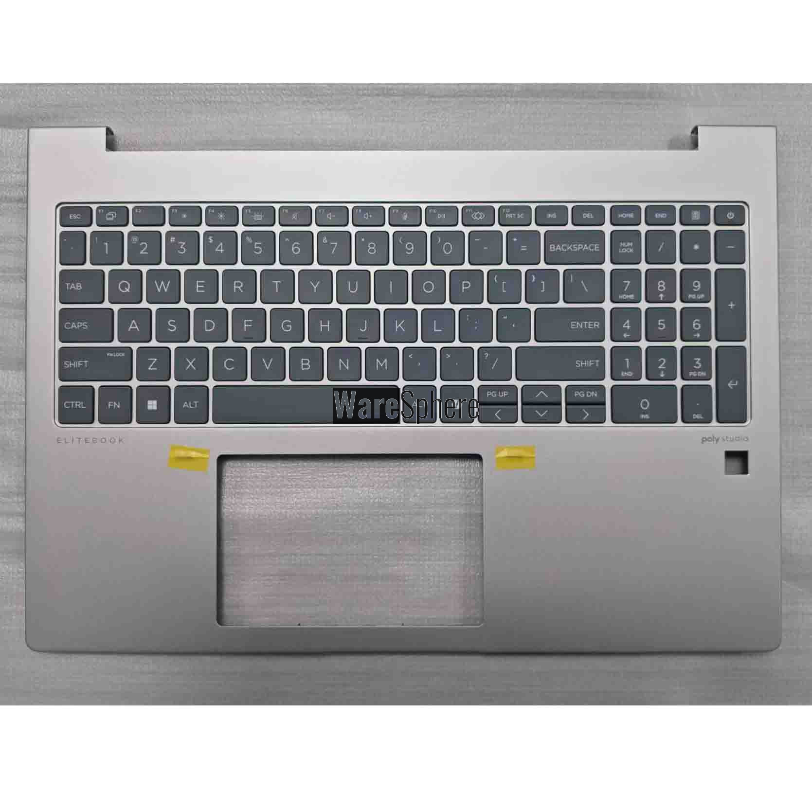  Top Cover Upper Case Palmrest for HP EliteBook 660 G11 With Backlit Keyboard N97247-001 Silver Gray