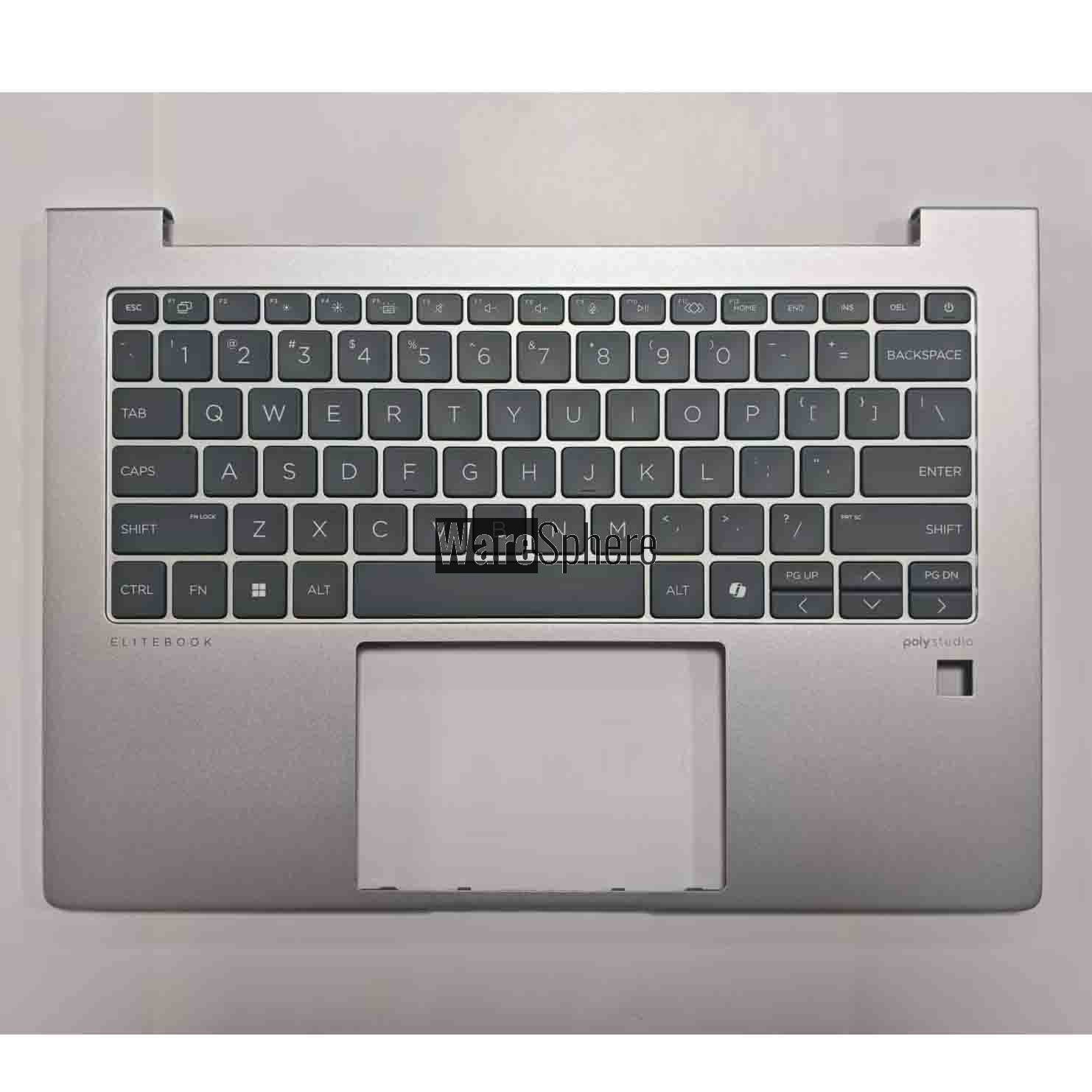 Top Cover Upper Case Palmrest for HP Elitebook 640 G11 With US Backlit Keyboard N97244-001 Silver