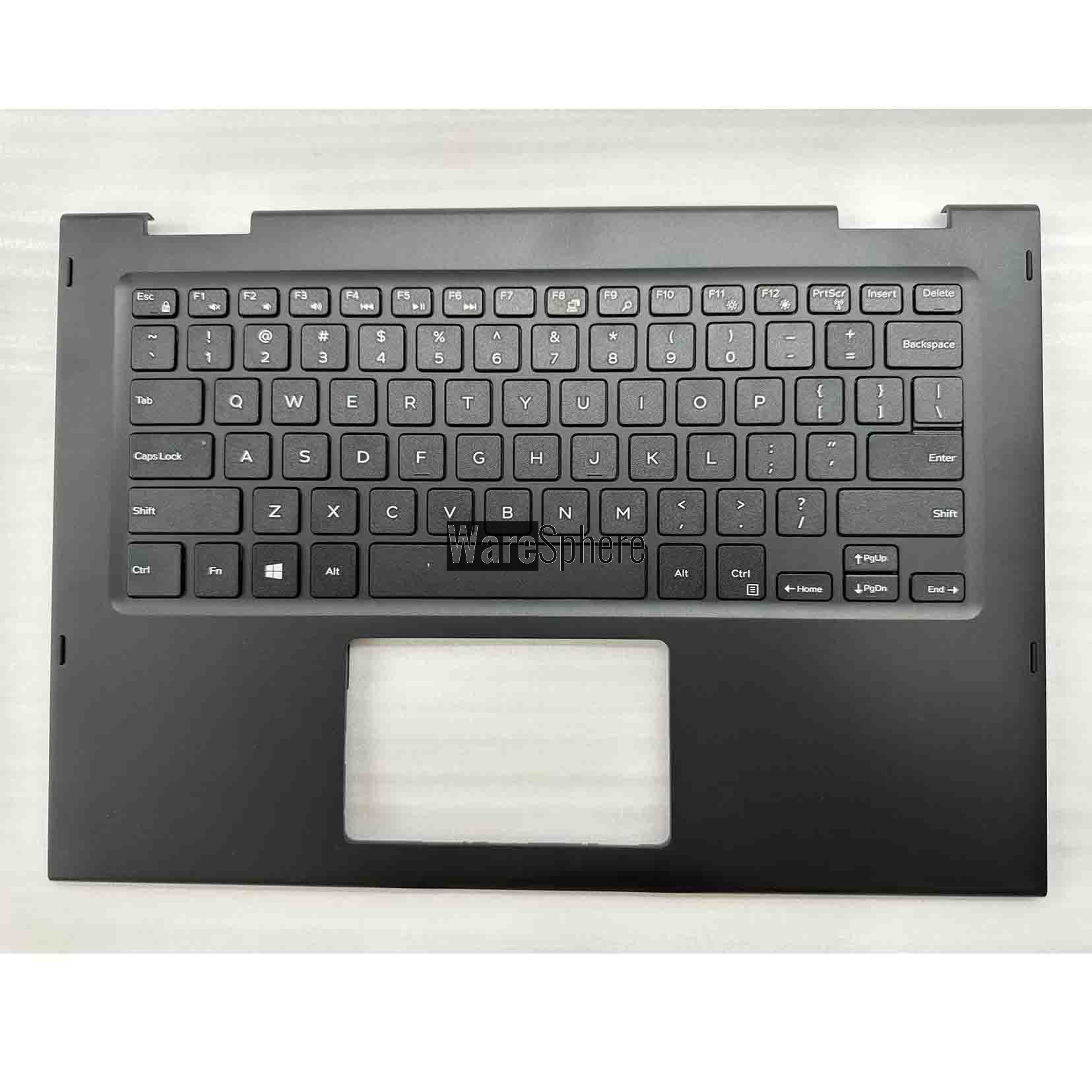 Top Cover Upper Case Palmrest for DELL  LATITUDE 3390 2-in-1 With US Non-Backlit Keyboard 0XVH3H 0JJ0KW Black