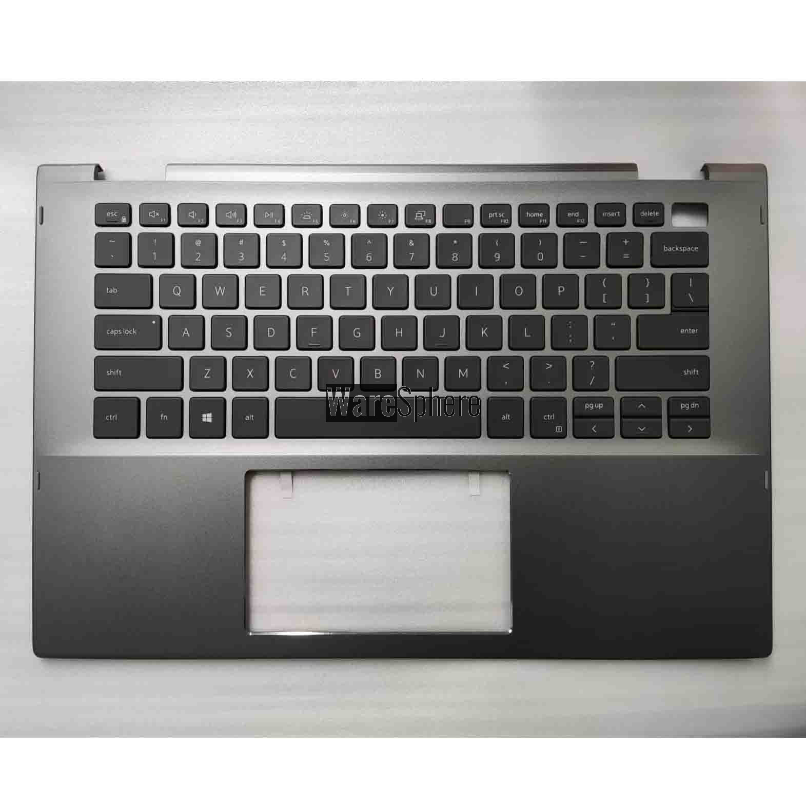  Top Cover Upper Case Palmrest for DELL Inspiron 14 5000 5400 5406 With US Backlit Keyboard 0RW1F8 0X46H3 Gray