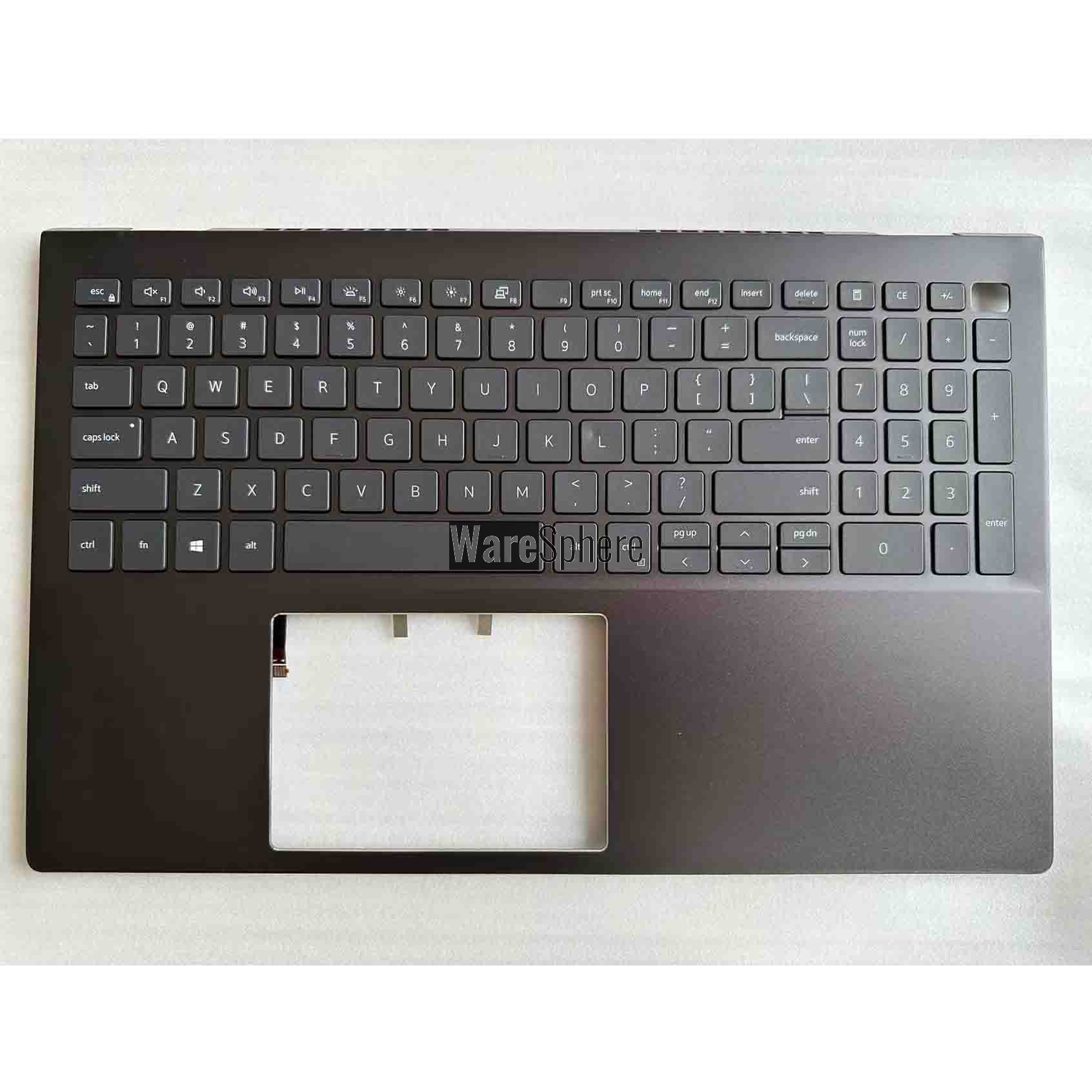 Top Cover Upper Case Palmrest for DELL Vostro 5501 5502 With US Backlit Keyboard 0W7PK2 0G2VT3 Black