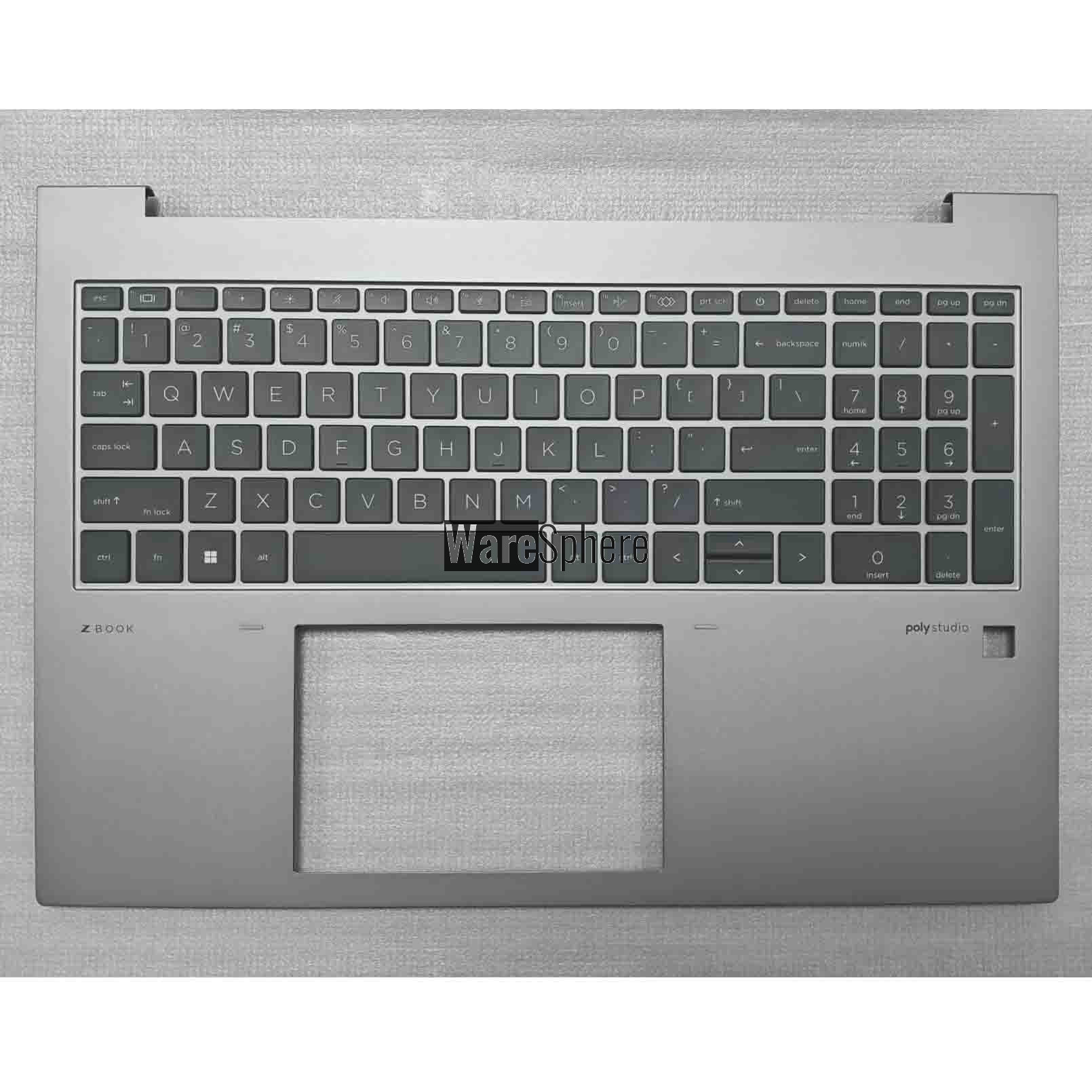 Top Cover Upper Case Palmrest for HP Zbook Firefly 16 G9  With Backlit Keyboard 6070B2224211 Silver Gray