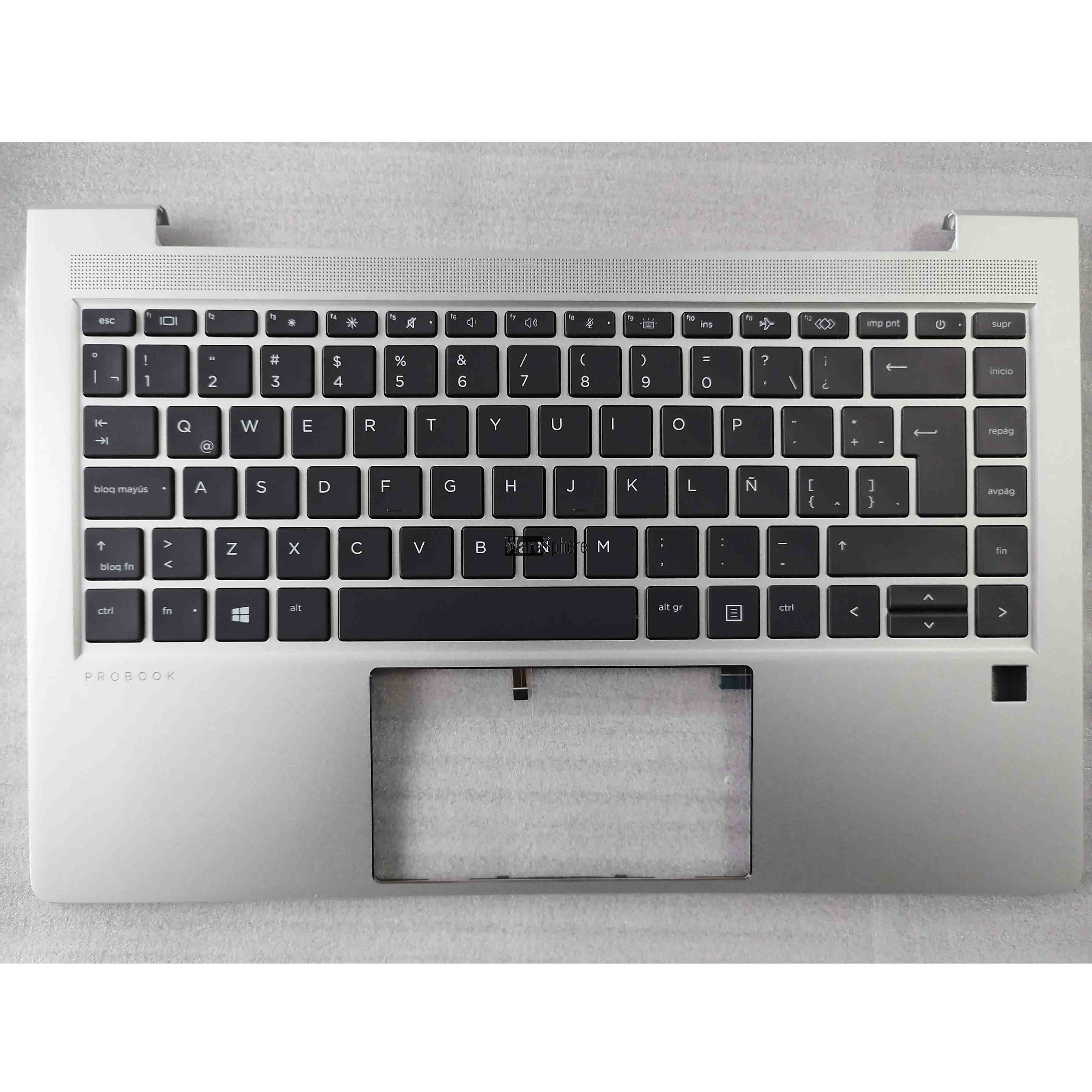  Top Cover Upper Case Palmrest for HP Probook 440 G8  With LTNA Backlit Keyboard And SD No SC 4BX8QTATPC0 Silver