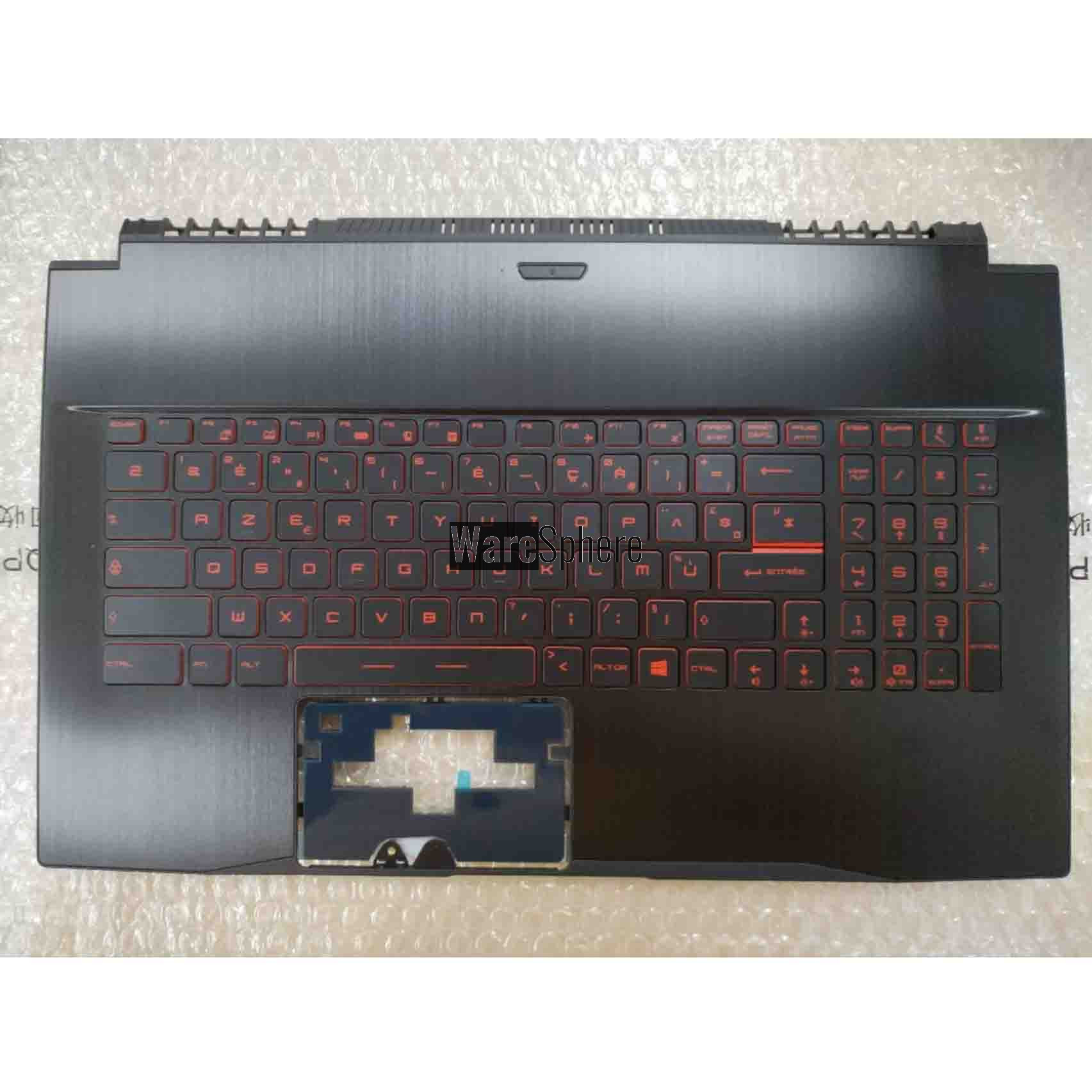  Top Cover Upper Case Palmrest for MSI GF75 MS-17F3 With Keyboard FR Black