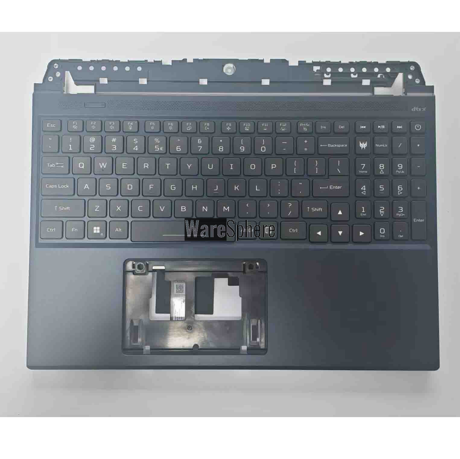  Top Cover Upper Case Palmrest for Acer NEO PHN16-72 With Backlit Keyboard N23C12 AP92L000601 Jet Black