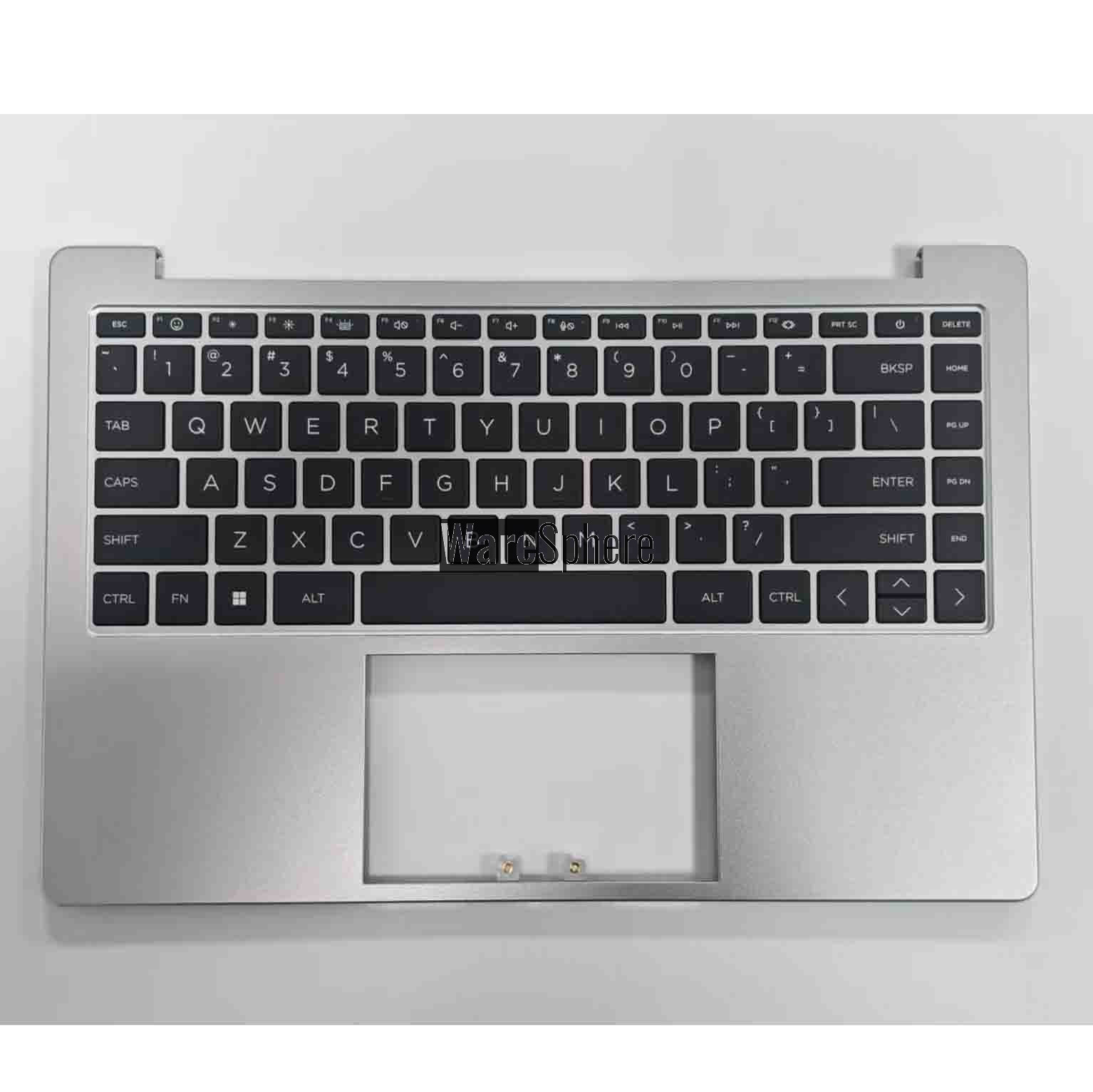  Top Cover Upper Case Palmrest for HP 240 G10 14-EP With Backlit Keyboard US 6070B2130501 N35870-001 Silver
