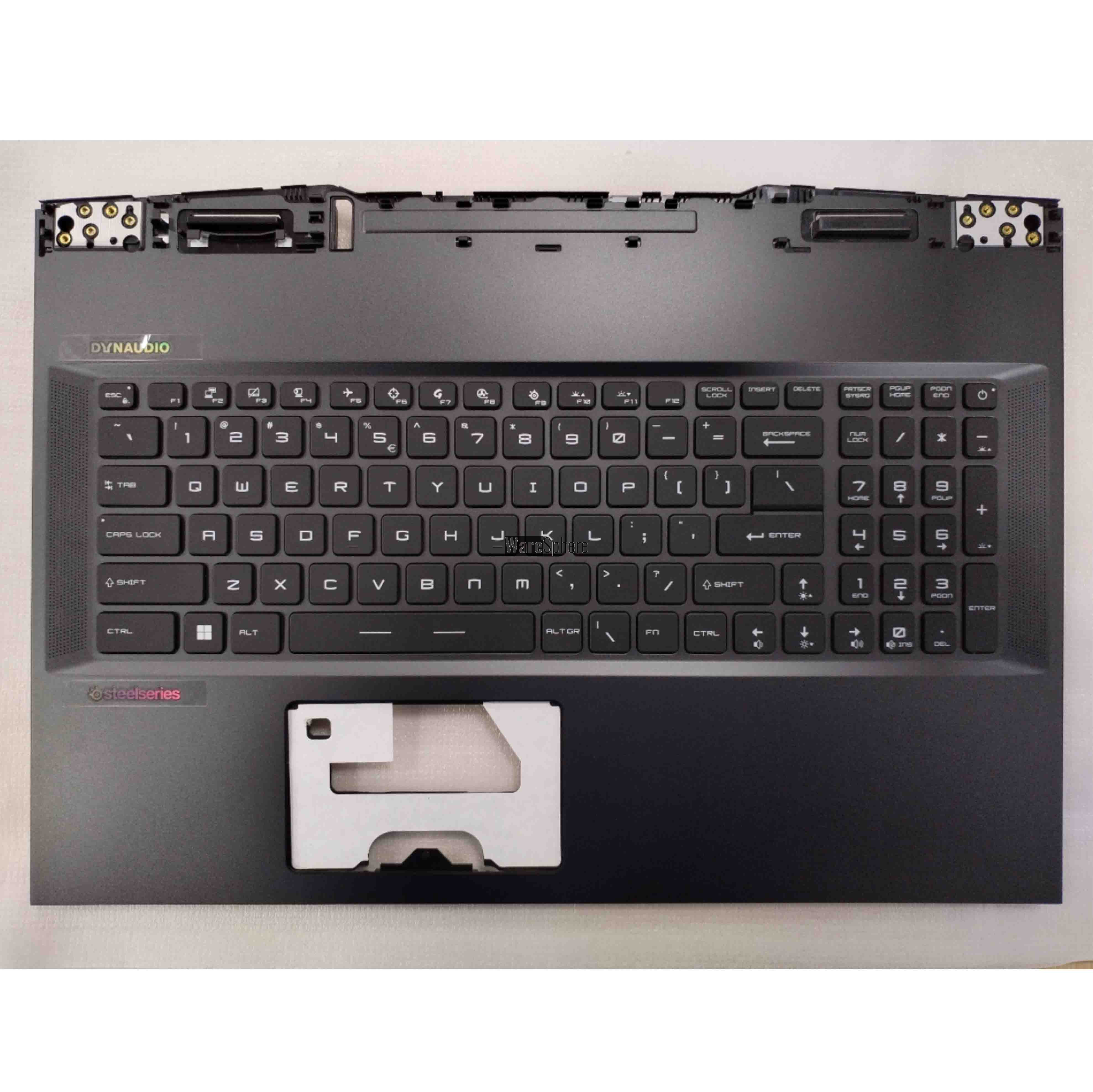Top Cover Upper Case Palmrest for MSI GE77 MS-17K5 With Keyboard RGB 7K5C412 Black