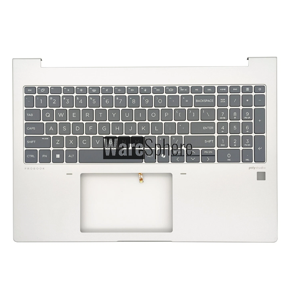 Top Cover Upper Case Palmrest for HP ProBook 460 G11 With Backlite Keyboard N98507-001 Silver