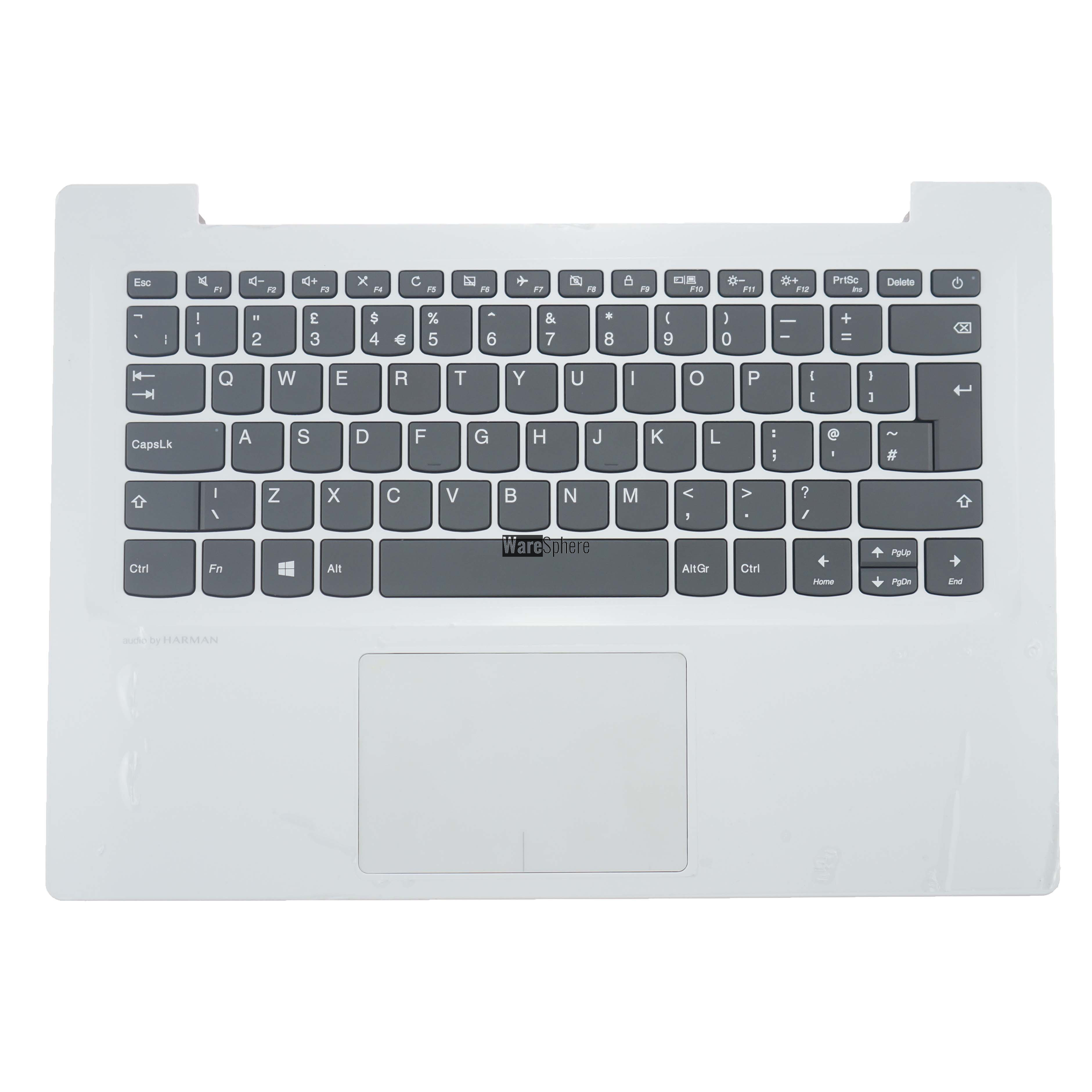 Top Cover Upper Case for Lenovo Ideapad 320S-14IKB Palmrest With Keyboard Touchpad 5CB0N78339 White UK