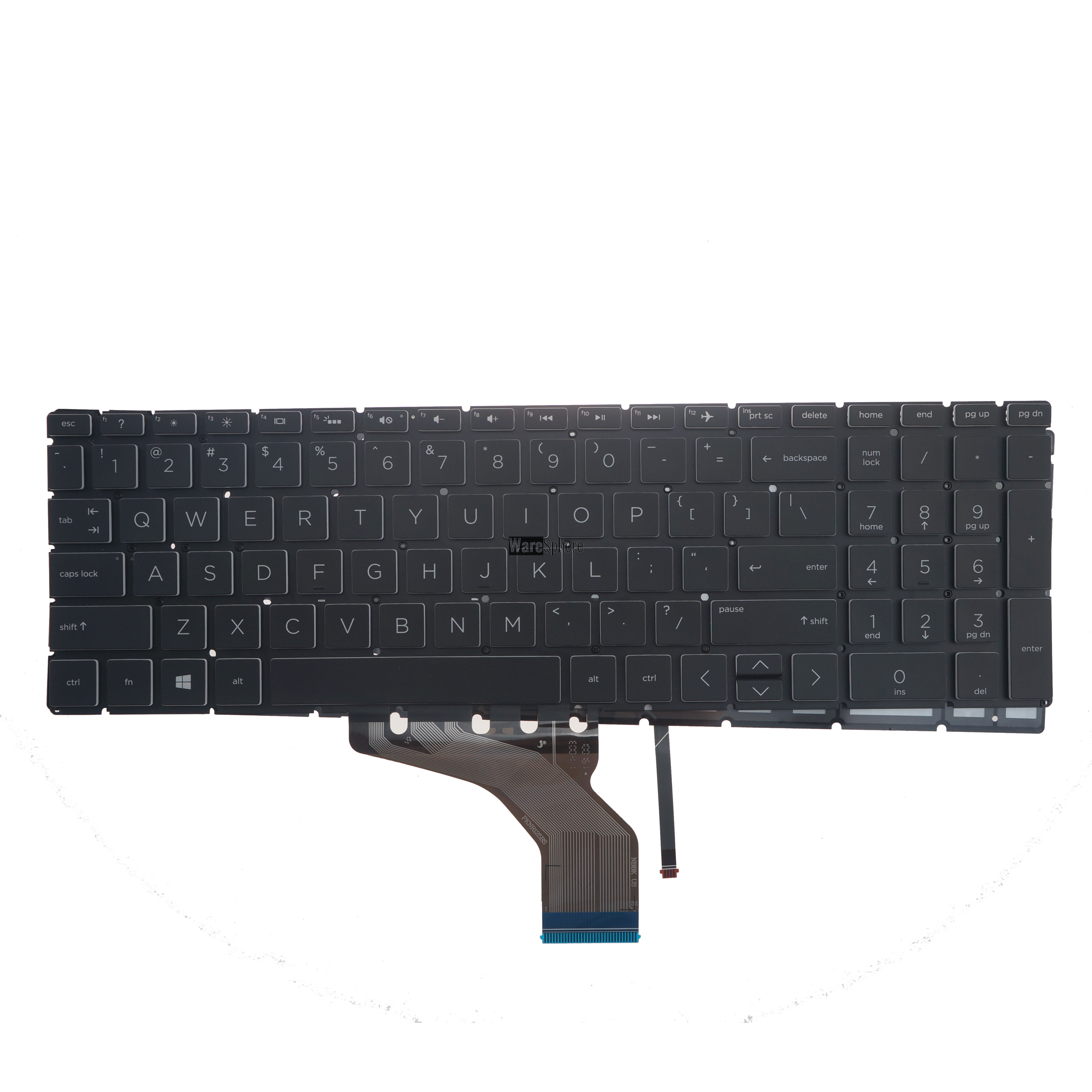 Backlit Keyboard For HP 17-BY 15-CR Black