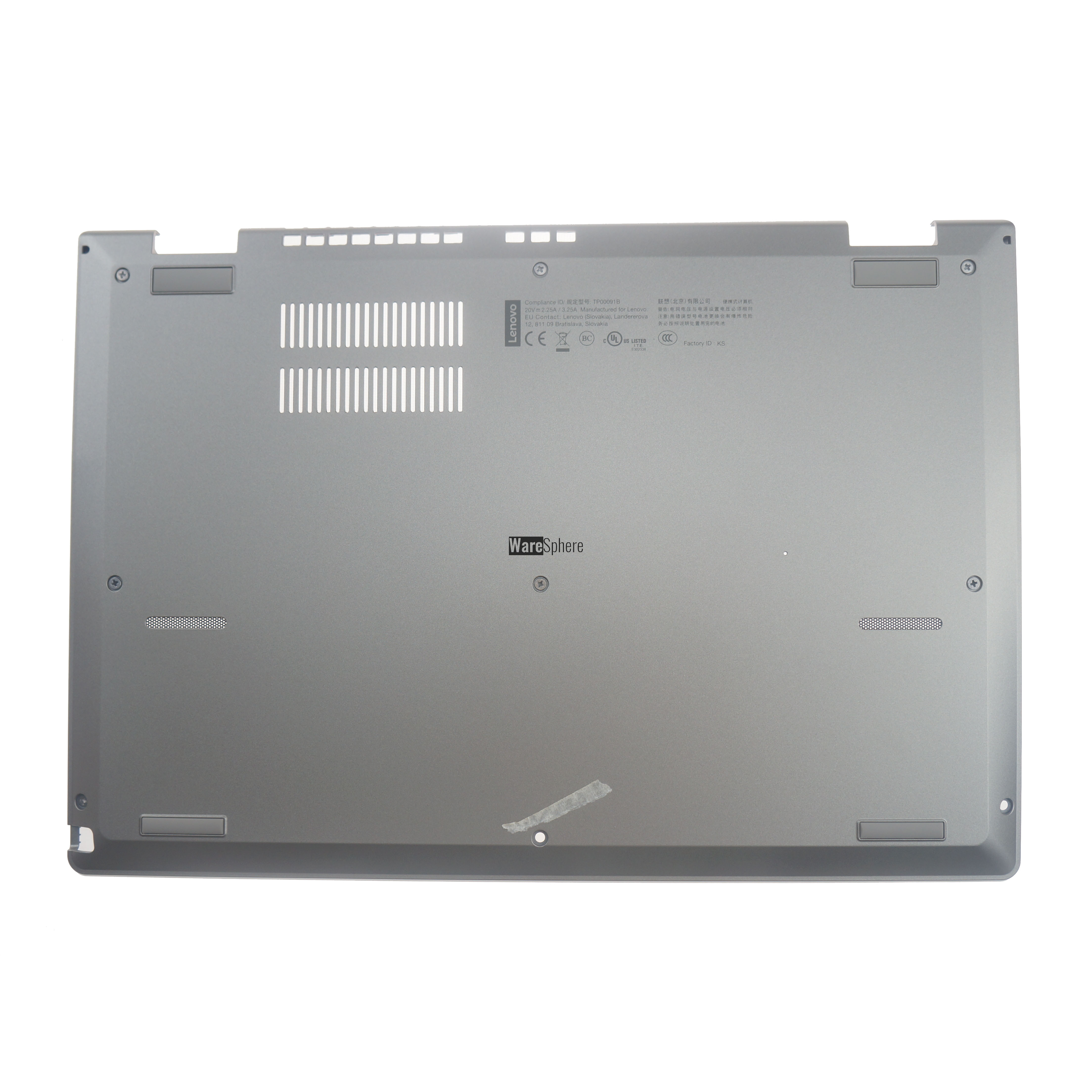 Bottom Base Cover for Lenovo ThinkPad Yoga L390 02DL933 Sliver