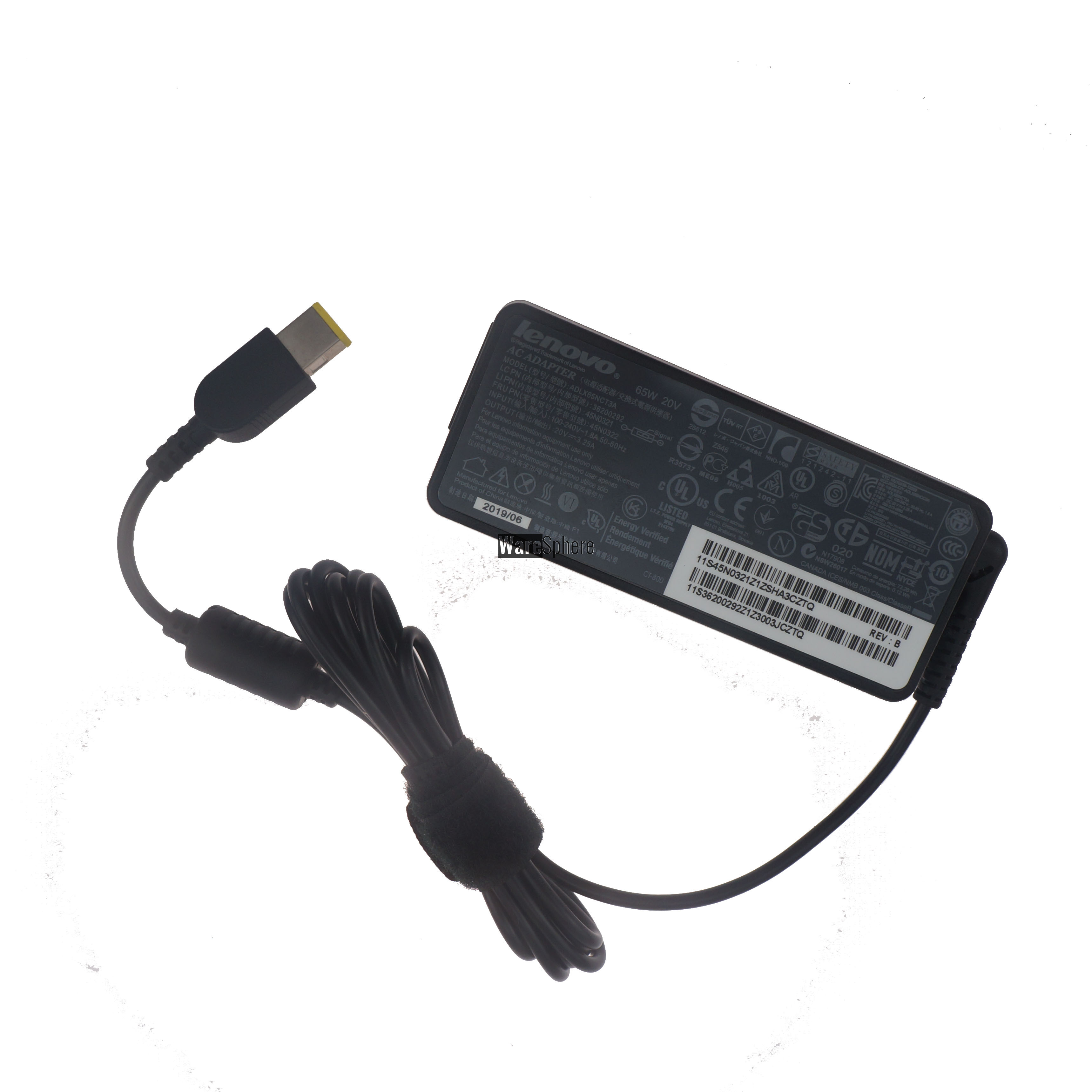 65W 20V 3.25A USB C Adapter for Lenovo ThinkPad T420i  2pin 45N0321 45N0322 ADLX65NCT3A 