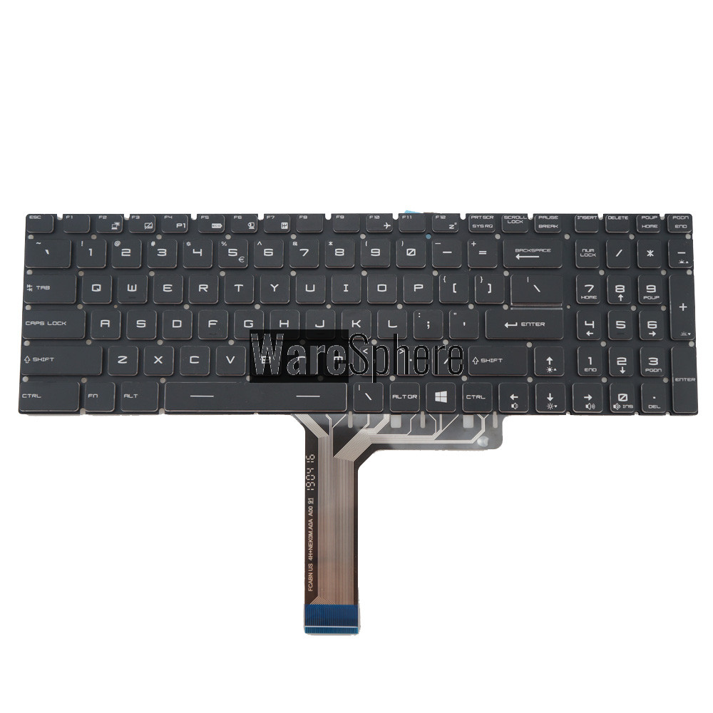 Laptop US Keyboard for MSI GE63 GE73 GE63VR GE73VR with Colorful Backlight 9Z.NEKBN.B1D V143422JK1 Black